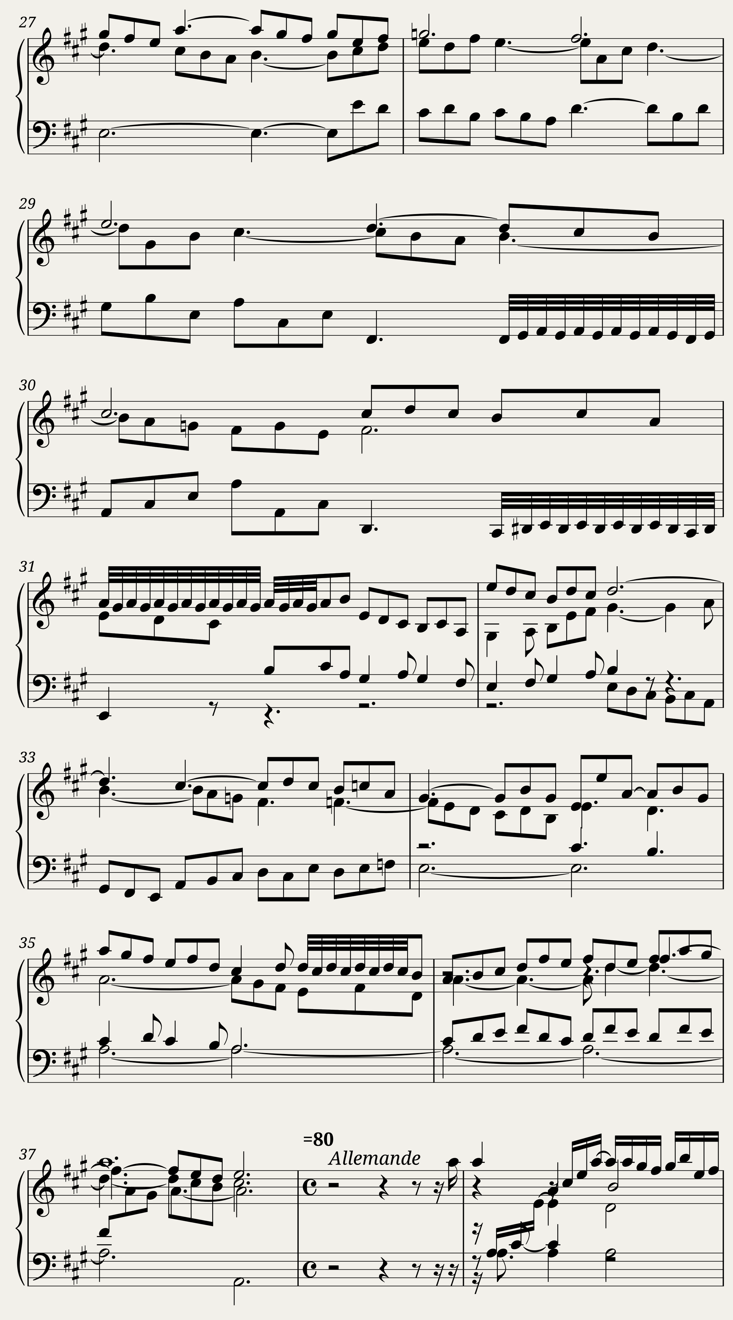 BWV 806: English Suite I (A = 415 Hz) — 3/43