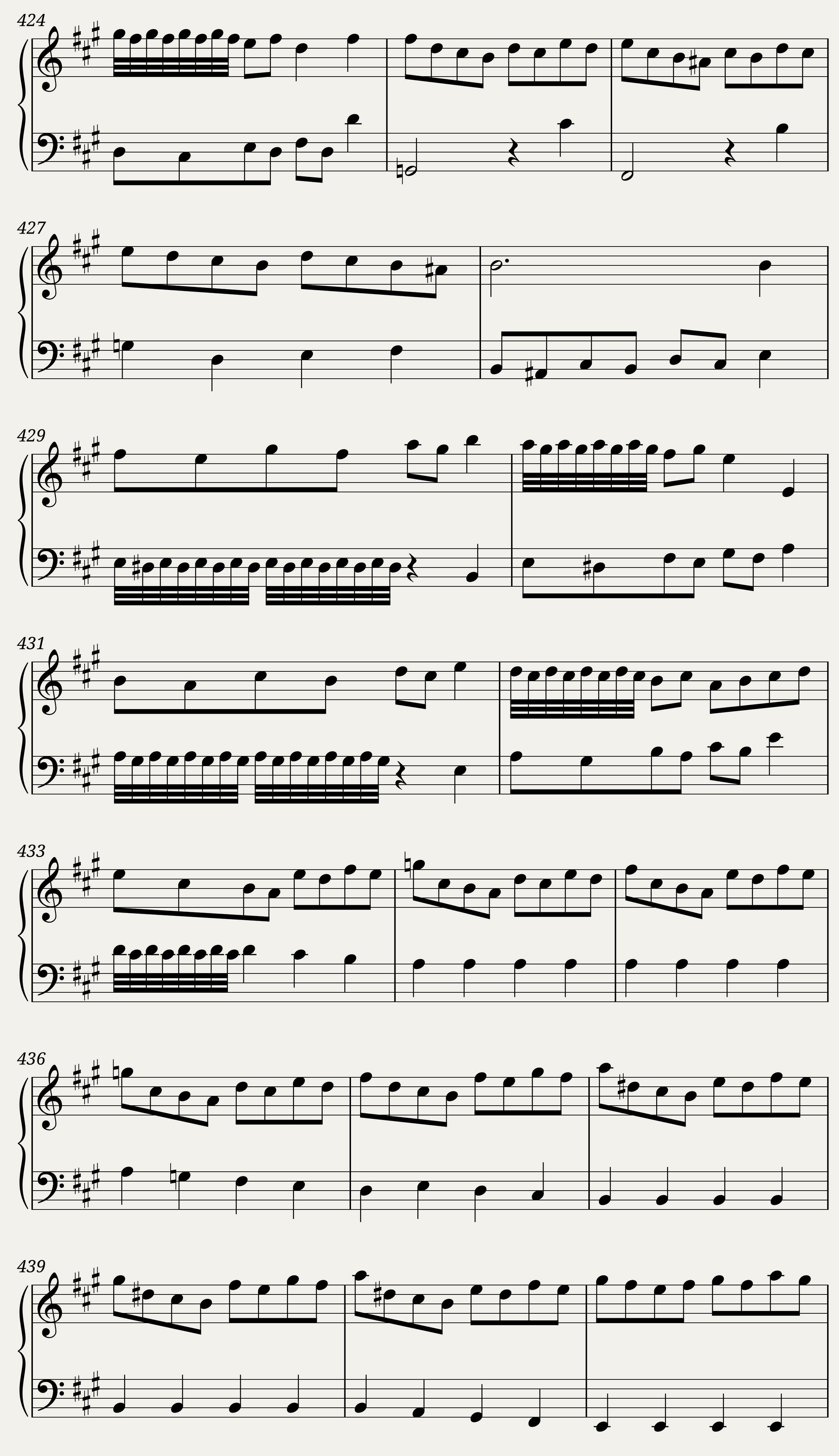 BWV 806: English Suite I (A = 415 Hz) — 32/43
