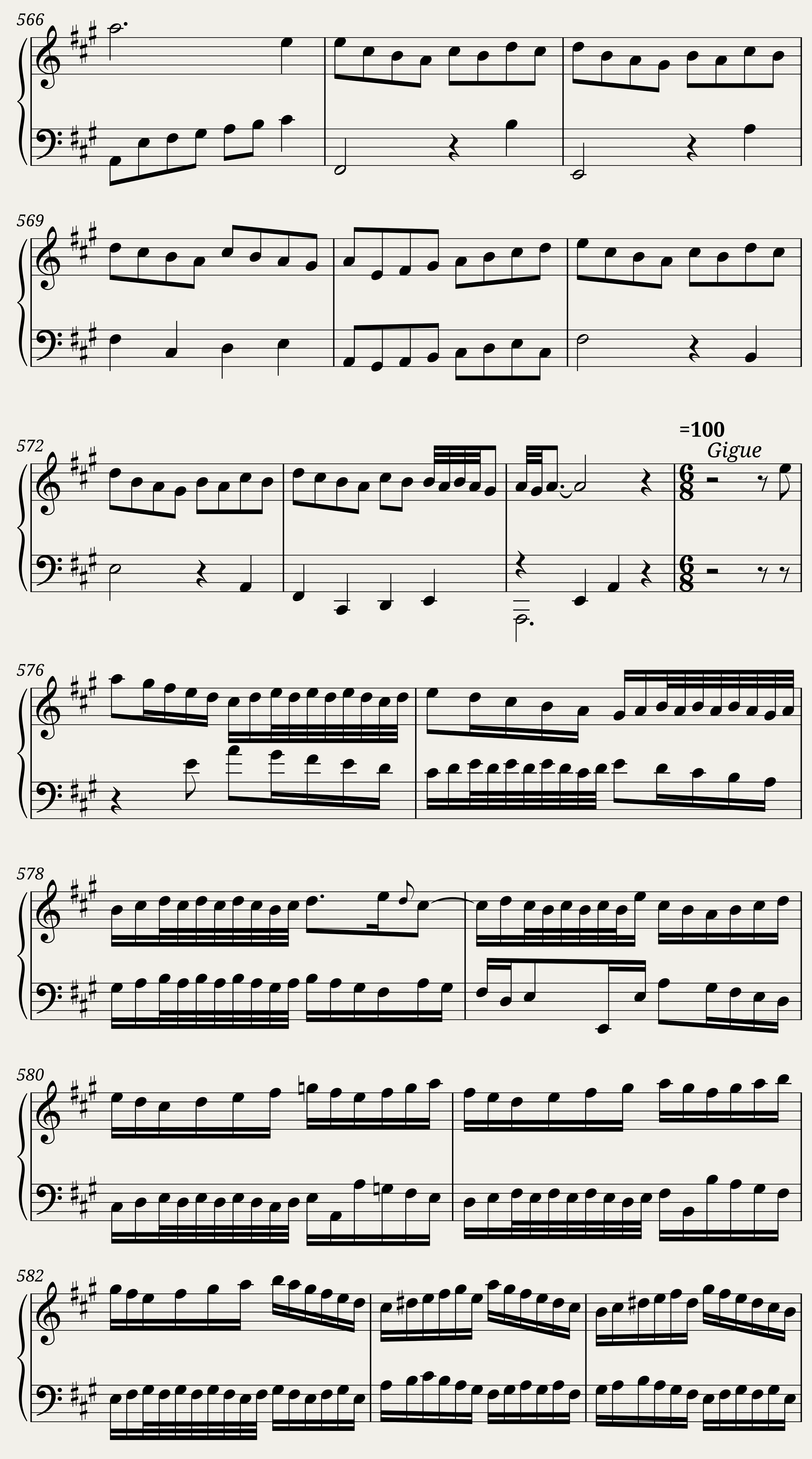 BWV 806: English Suite I (A = 415 Hz) — 39/43