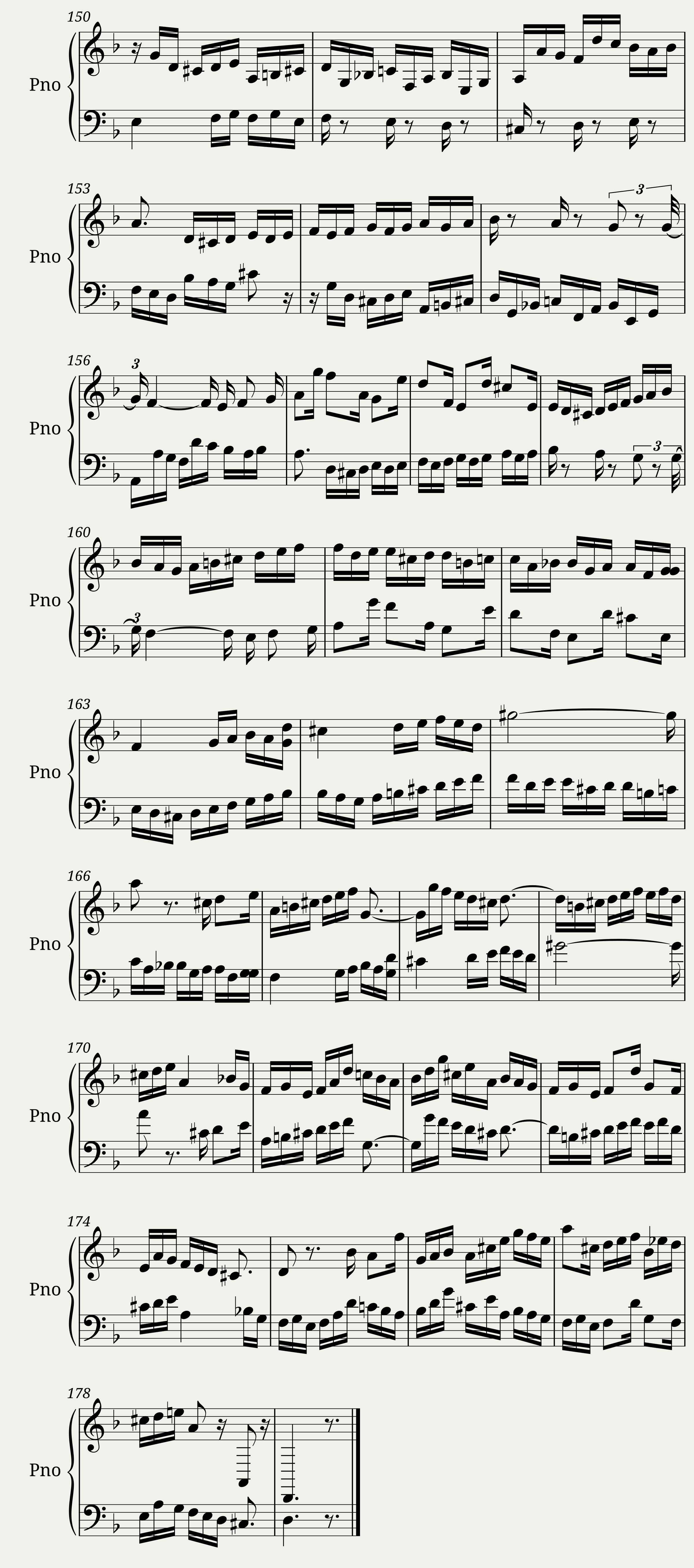 Die Kunst der Fuge, Contrapunctus XII - Canon alla Ottava — 7/7