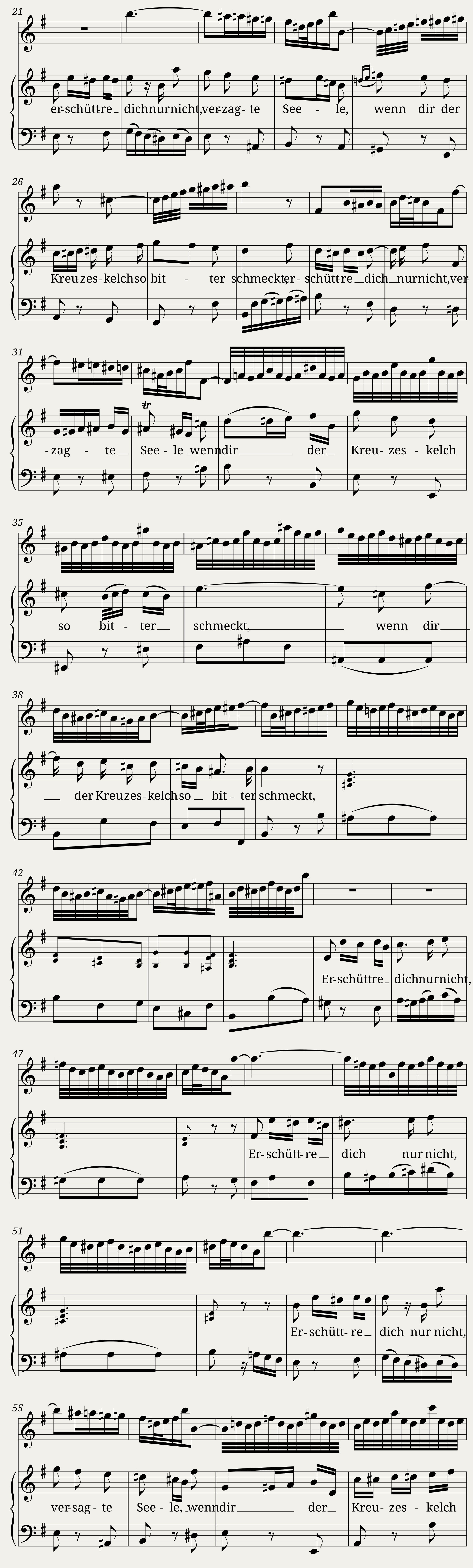 Johann Sebastian Bach Erschüttre dich nur nicht BWV 99/3 — 2/4