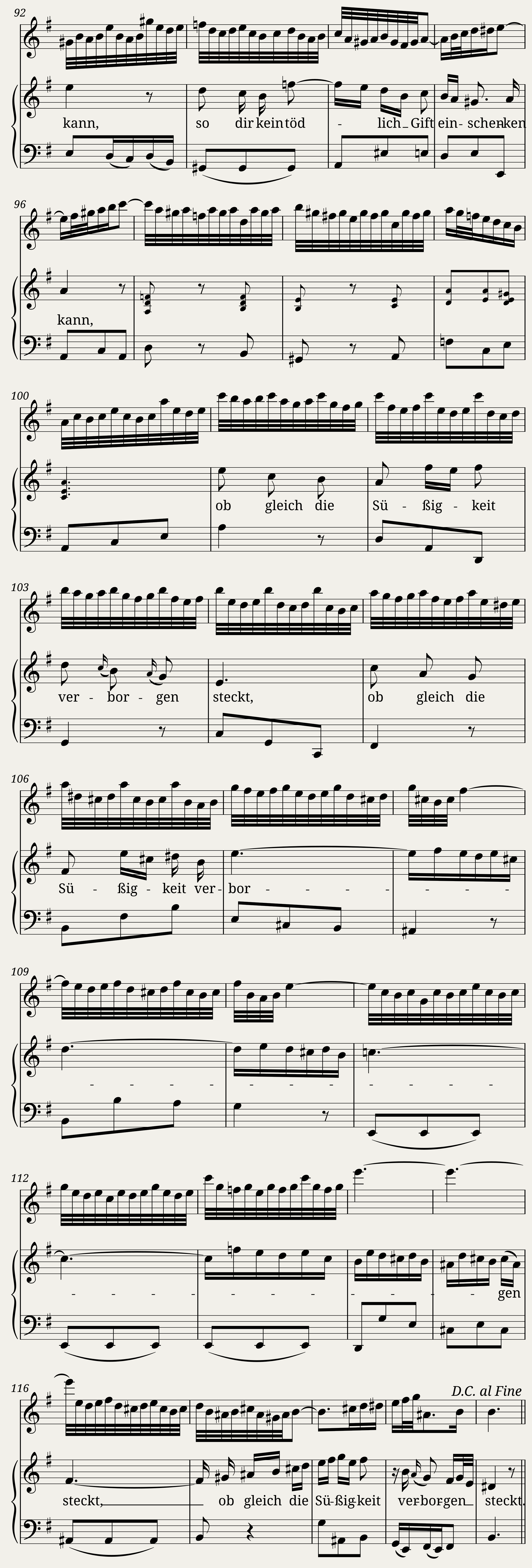 Johann Sebastian Bach Erschüttre dich nur nicht BWV 99/3 — 4/4