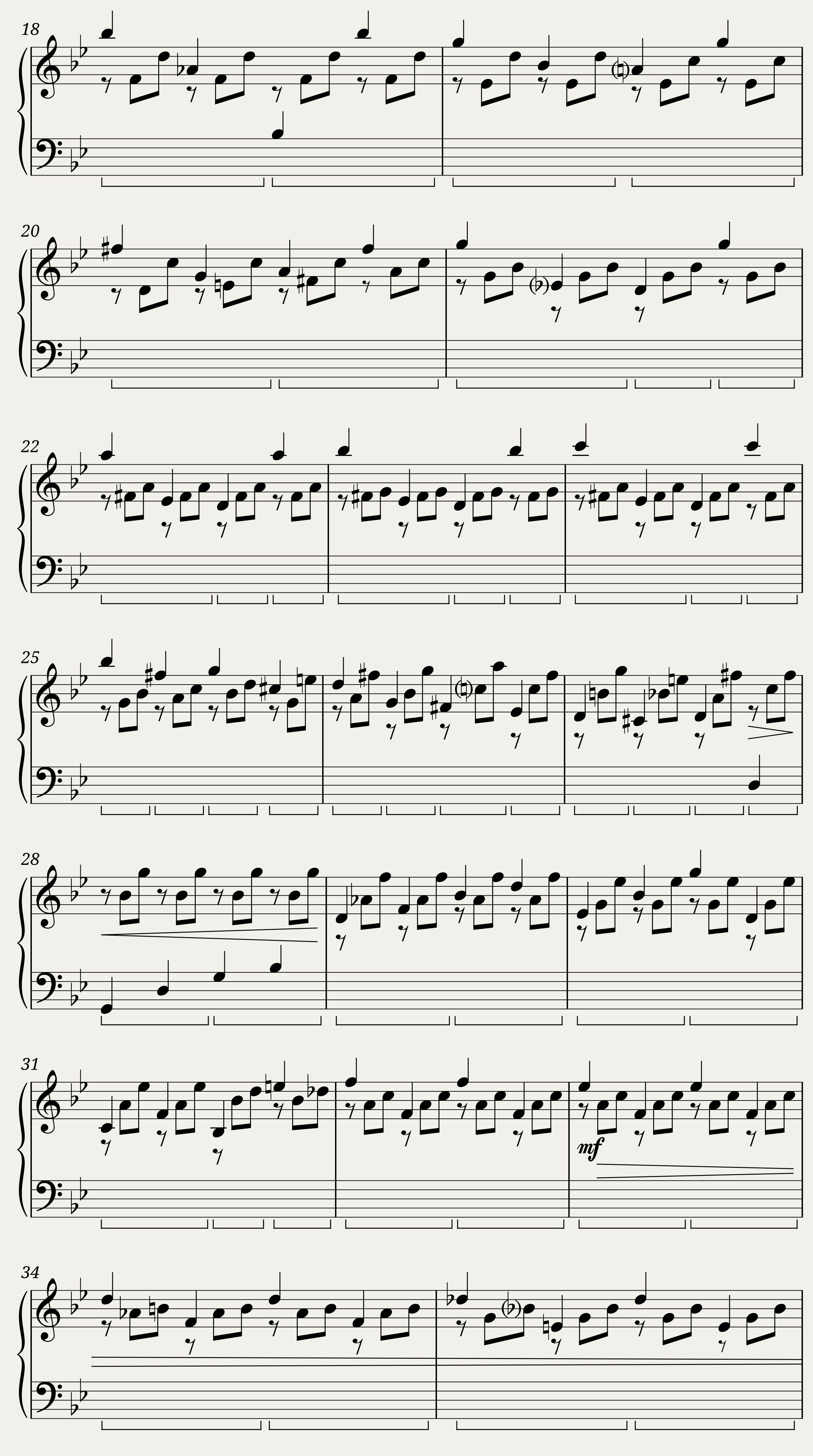 Bach - Partita I: Gigue — 2/3