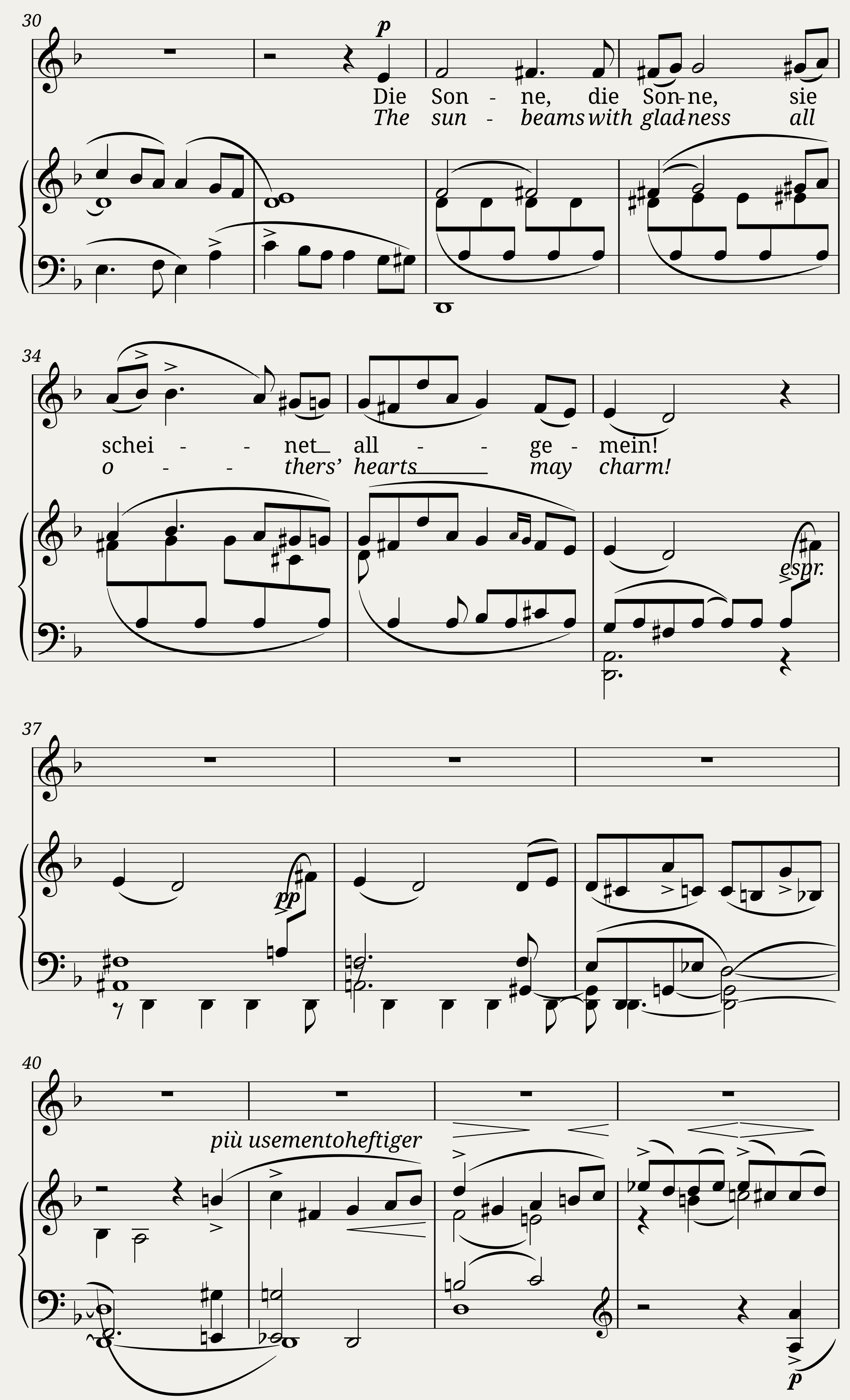 Nun will die Sonn’ so hell aufgeh’n — 2/5