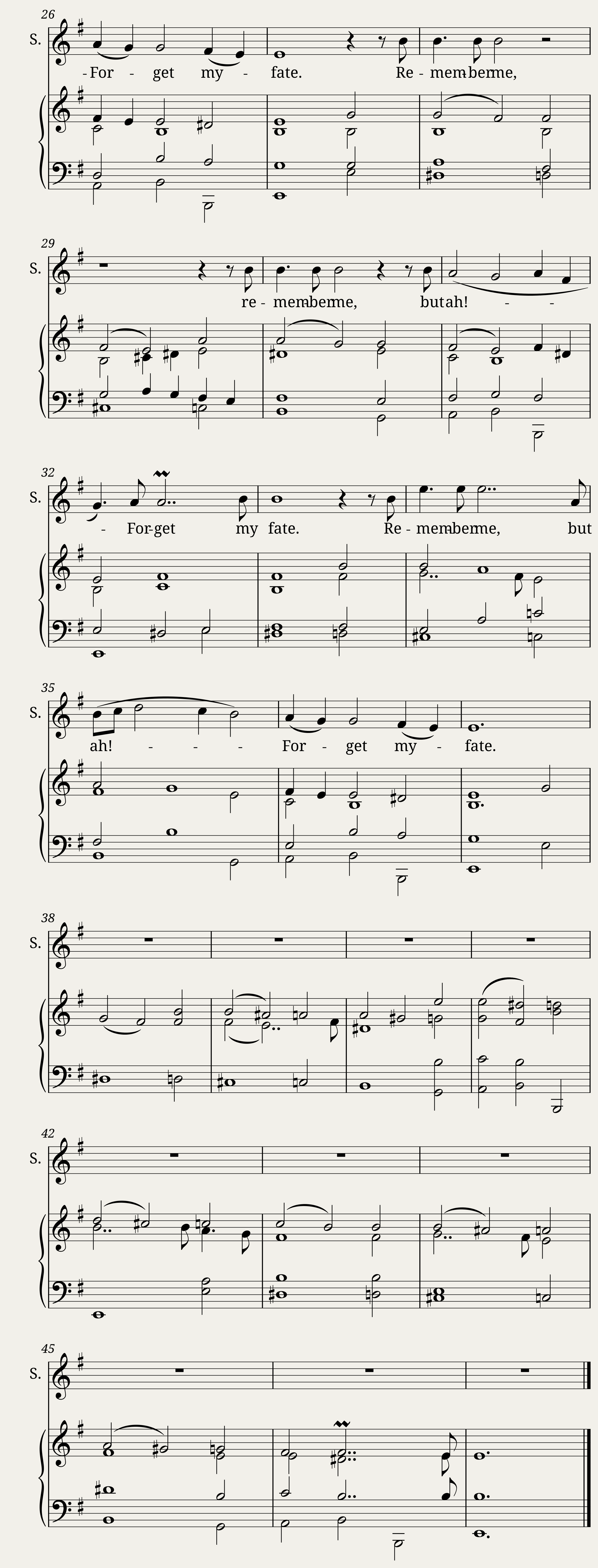 Didos Lament When I am laid in earth in Em - Henry Purcell — 2/2