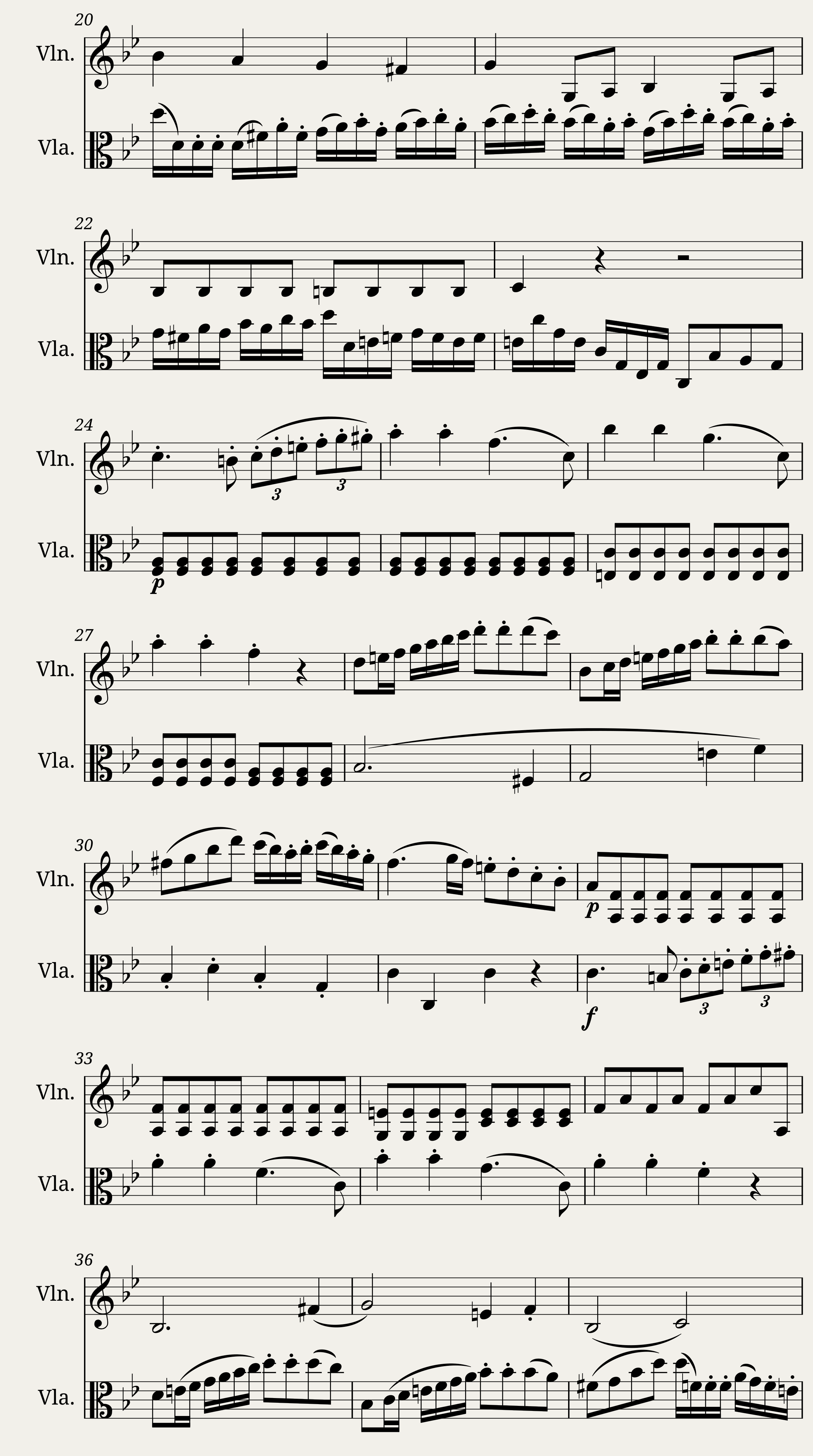 Six Duets for Violin and Viola — 2/9