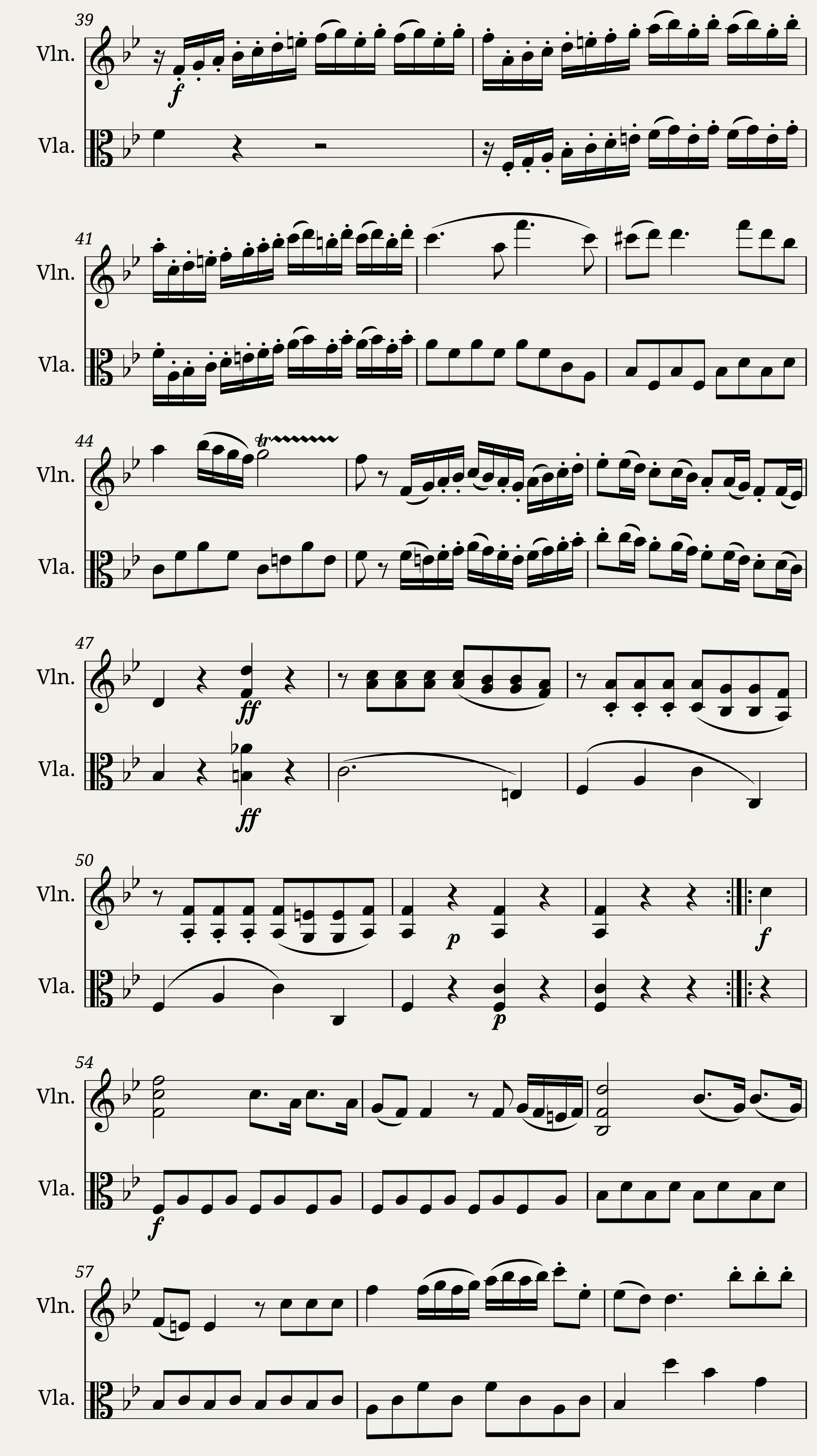 Six Duets for Violin and Viola — 3/9