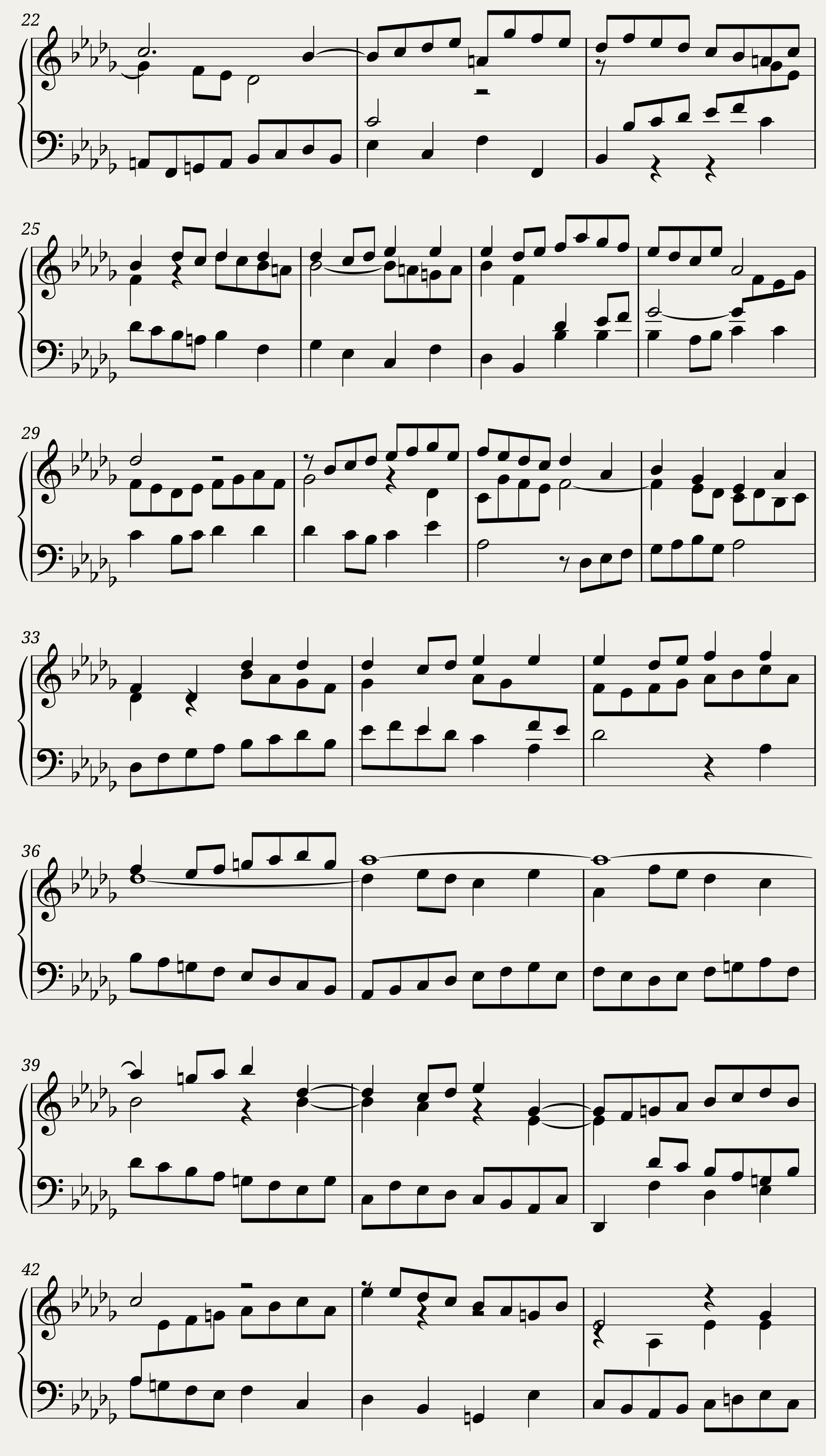BWV 892: The Well-tempered Clavier Book II - XXIII (A = 415 Hz) — 2/8