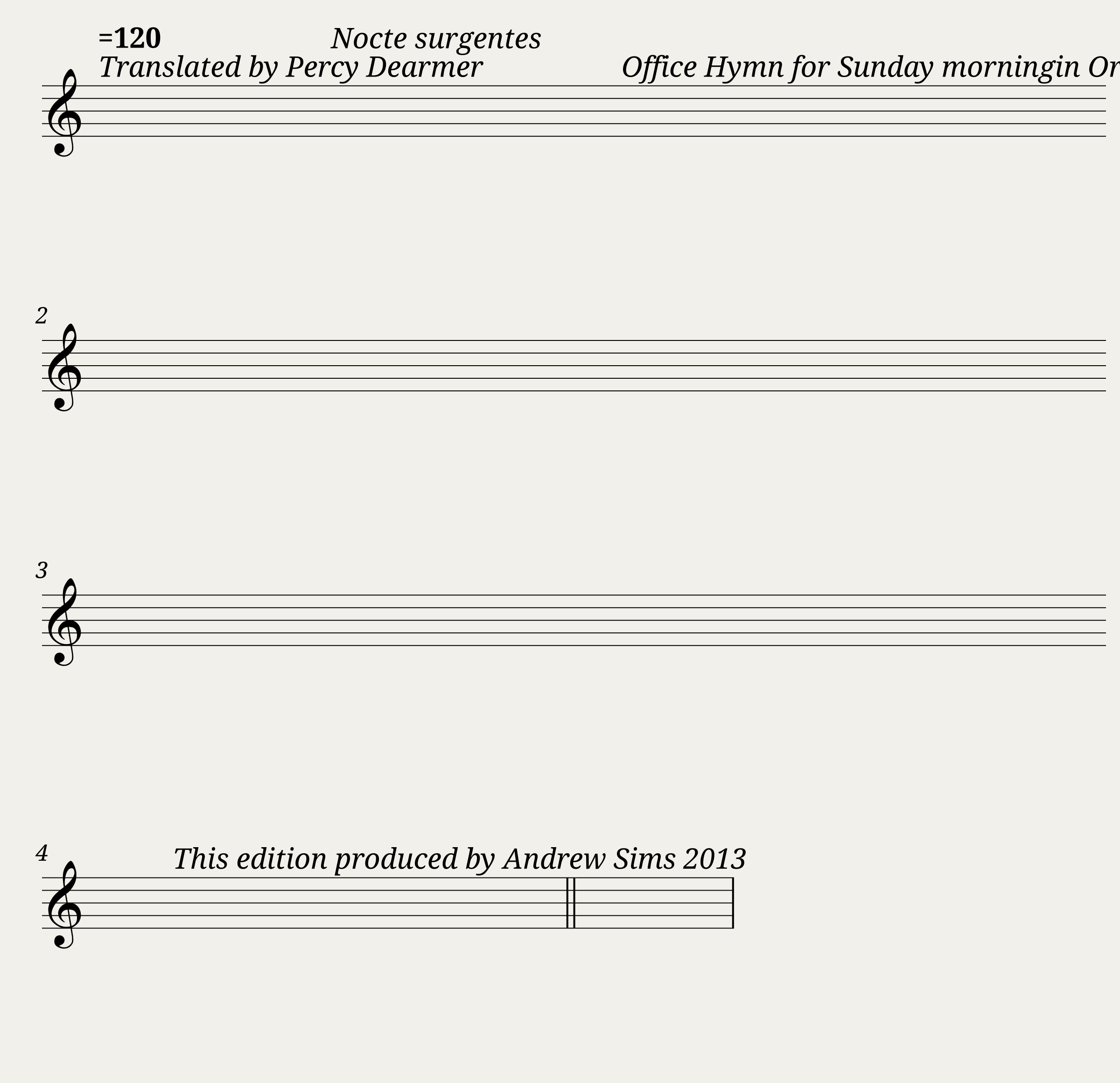 Nocte surgentes - Anonymous (Gregorian chant)