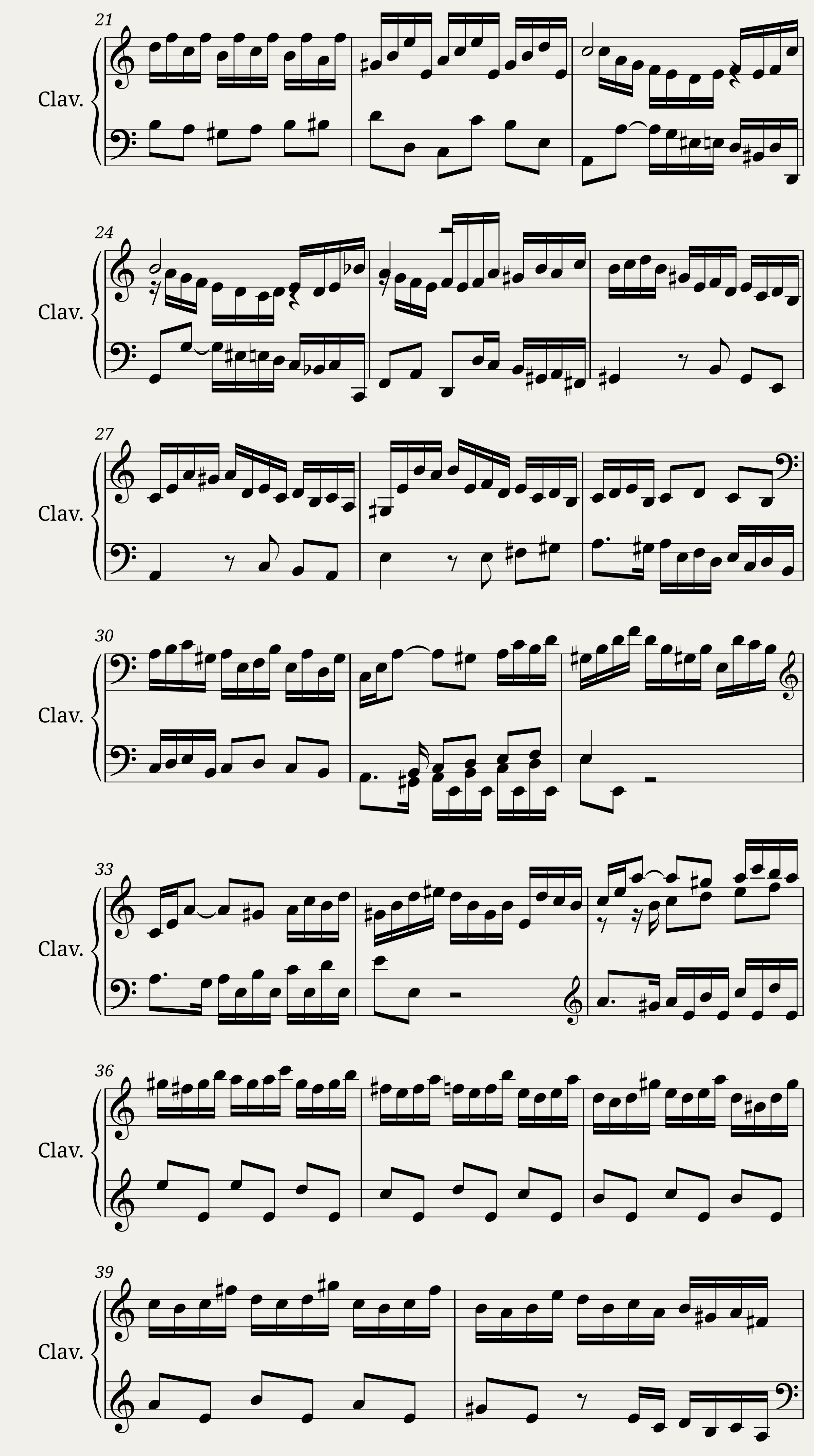 J.S. Bach: English Suite No.2 In A Minor BWV 807 - 1. Prelude — 2/8