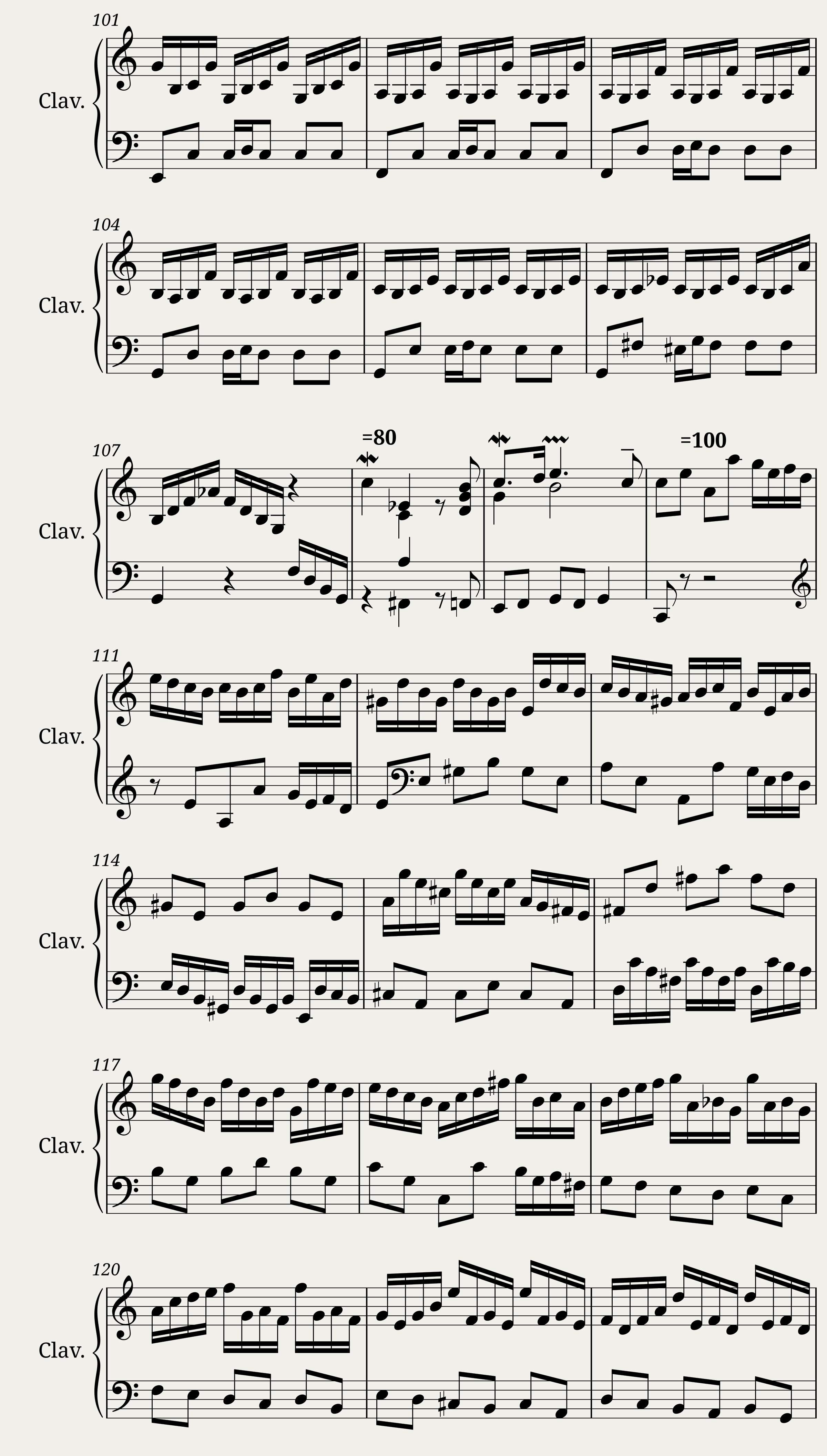 J.S. Bach: English Suite No.2 In A Minor BWV 807 - 1. Prelude — 6/8