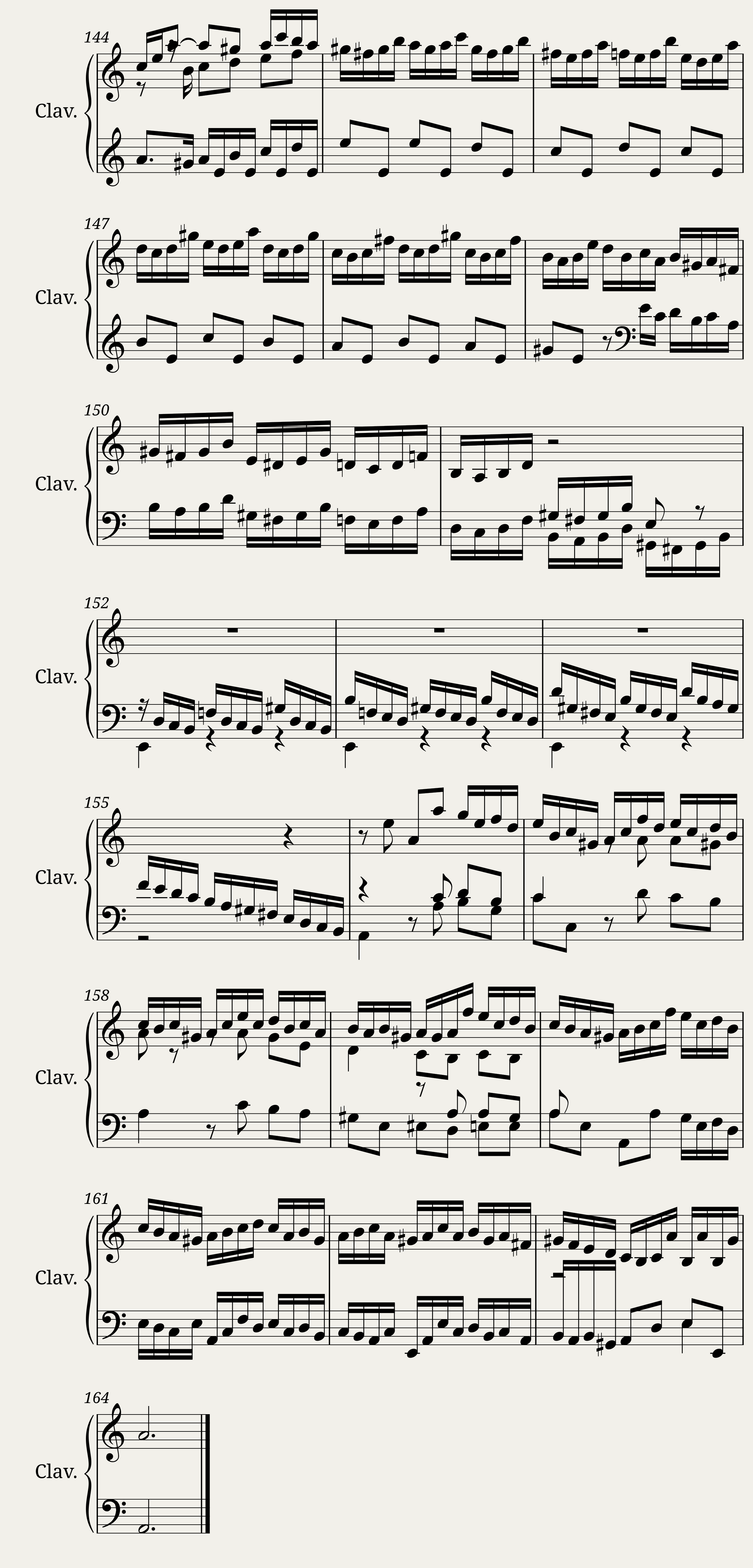 J.S. Bach: English Suite No.2 In A Minor BWV 807 - 1. Prelude — 8/8