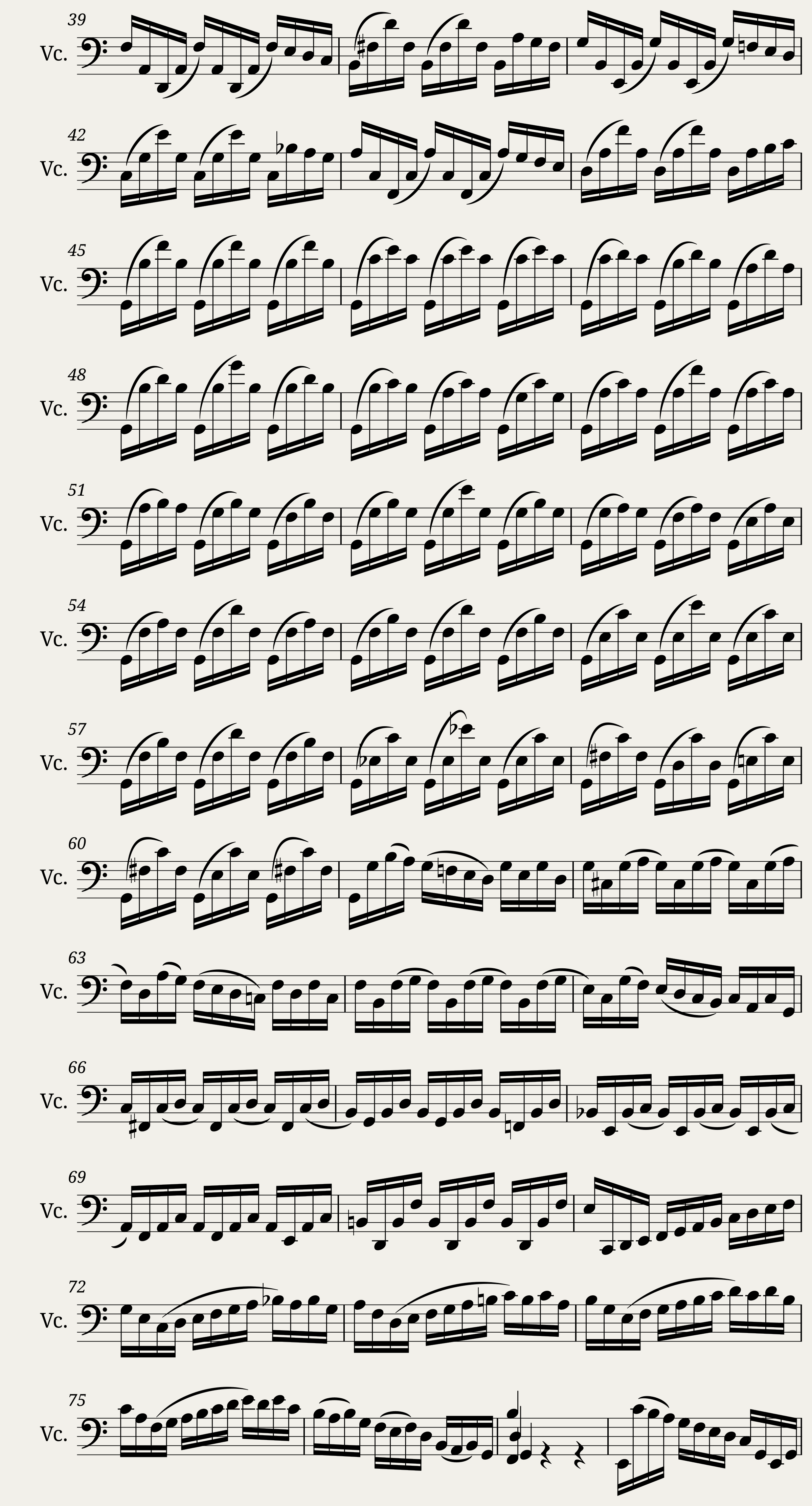 J.S. Bach - Suite no. 3 for Cello Solo BWV 1009 — 2/8