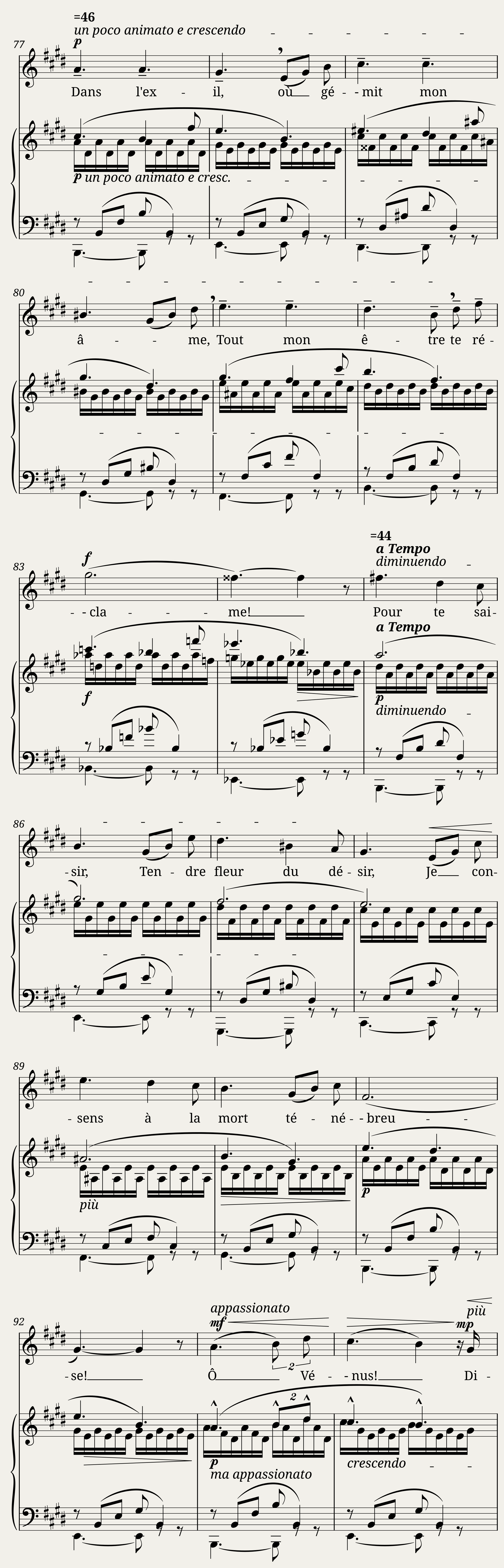 Holmès Augusta - 20 Mélodies No.10 - Hymne à Vénus — 5/7