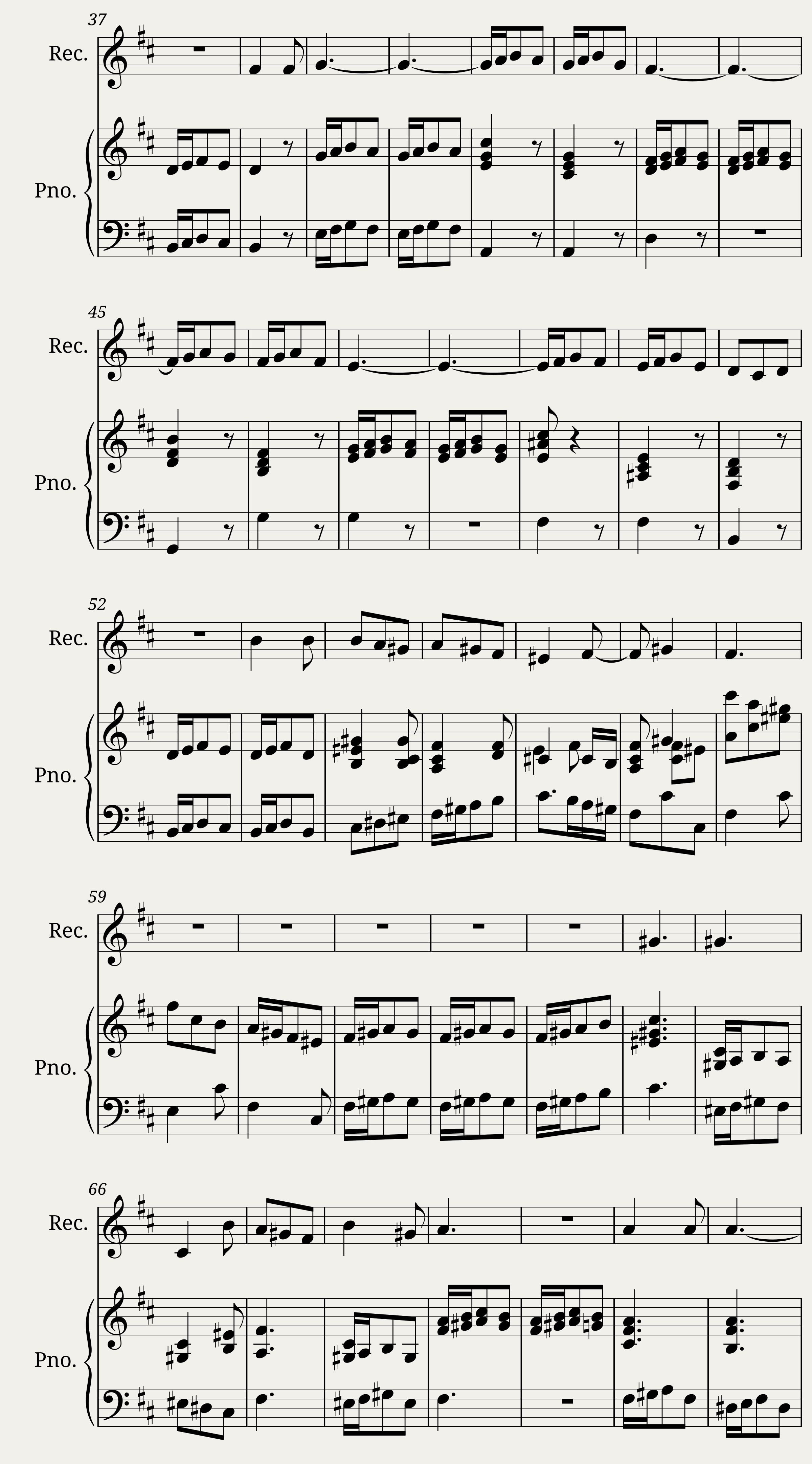 Pair of Wintry Winds Short Version Easy — 2/2