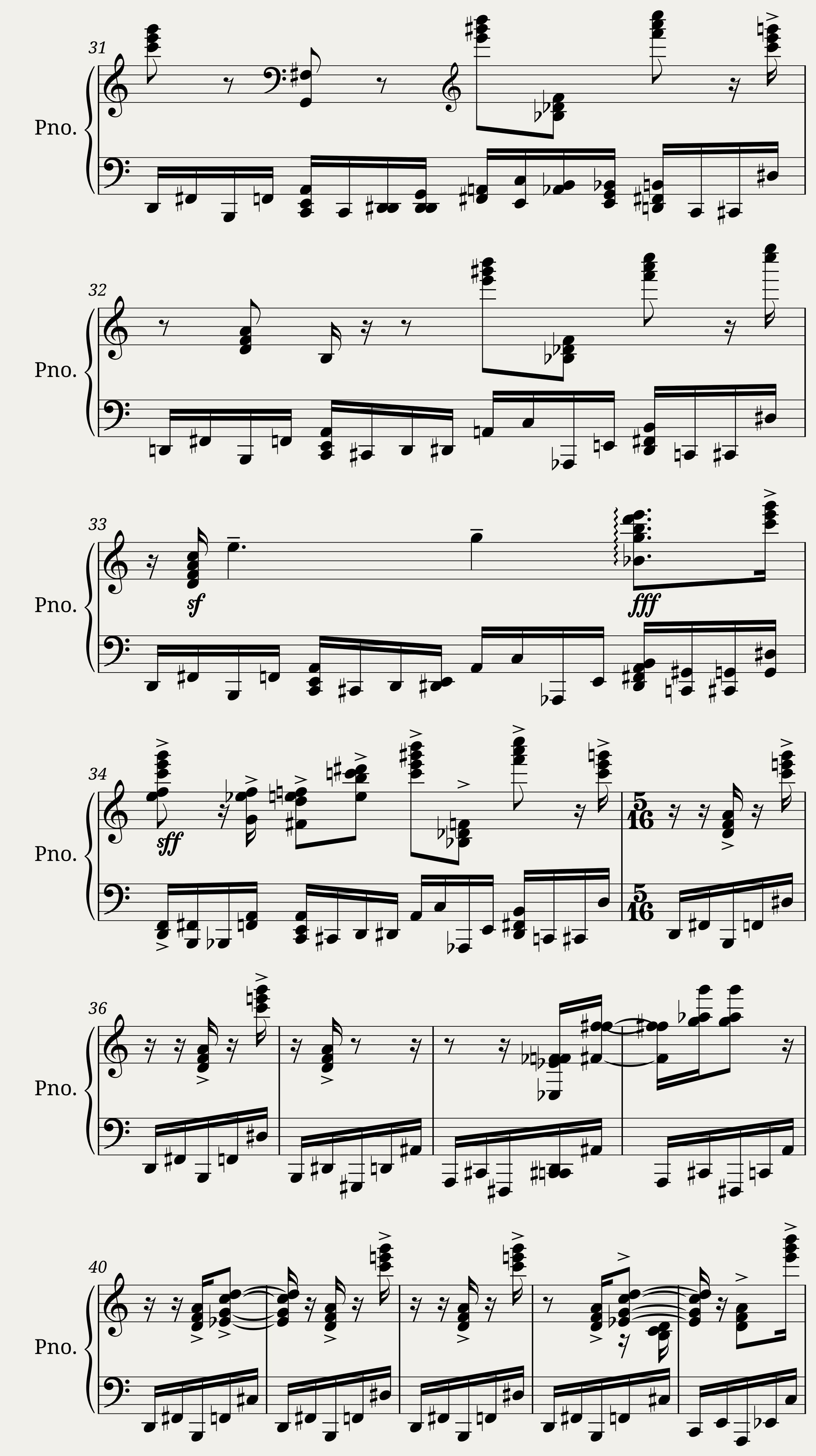 FERAL op. 1 0 9 no.1 from 3 DELINQUENT (Concert Etudes) — 3/10