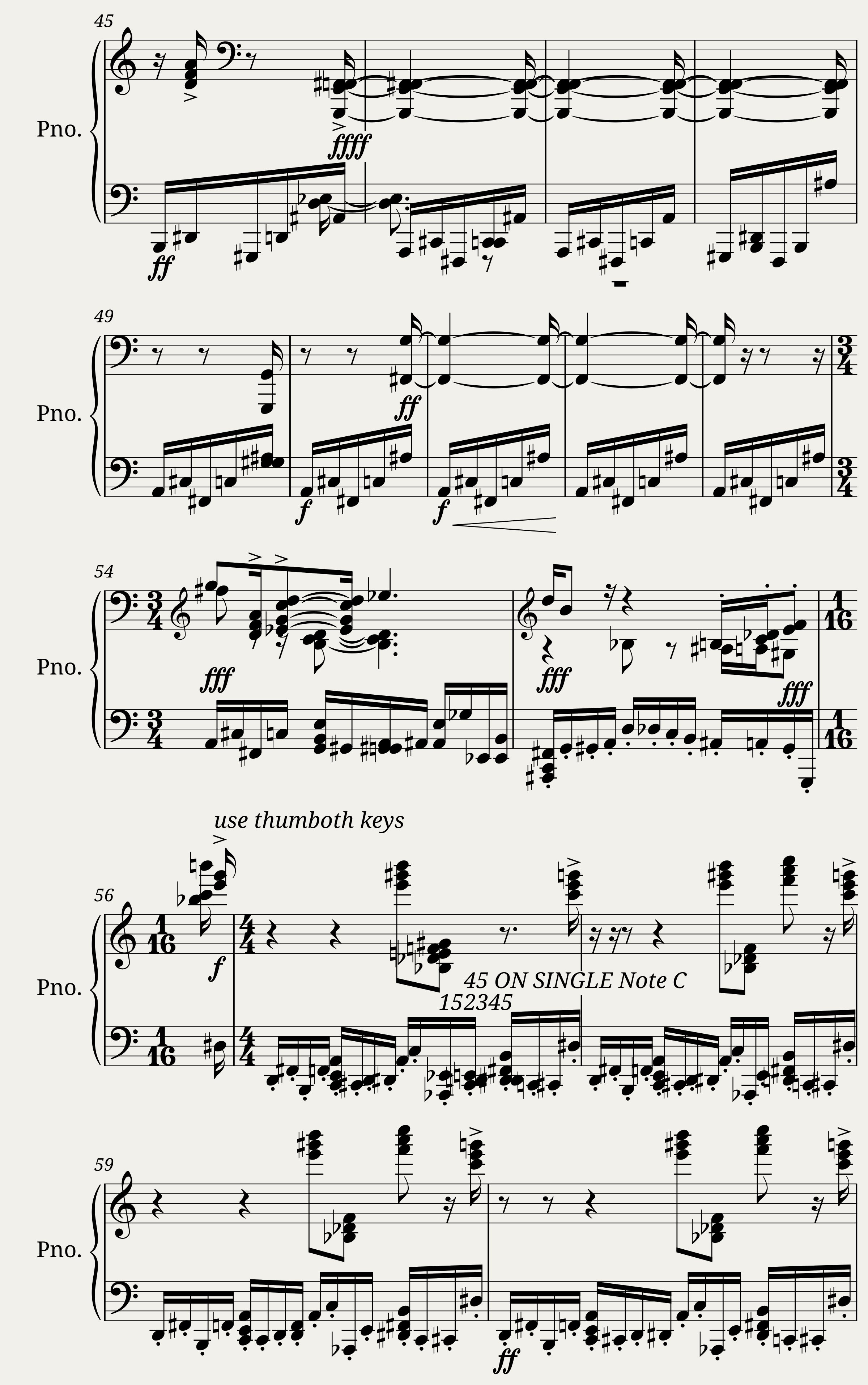 FERAL op. 1 0 9 no.1 from 3 DELINQUENT (Concert Etudes) — 4/10