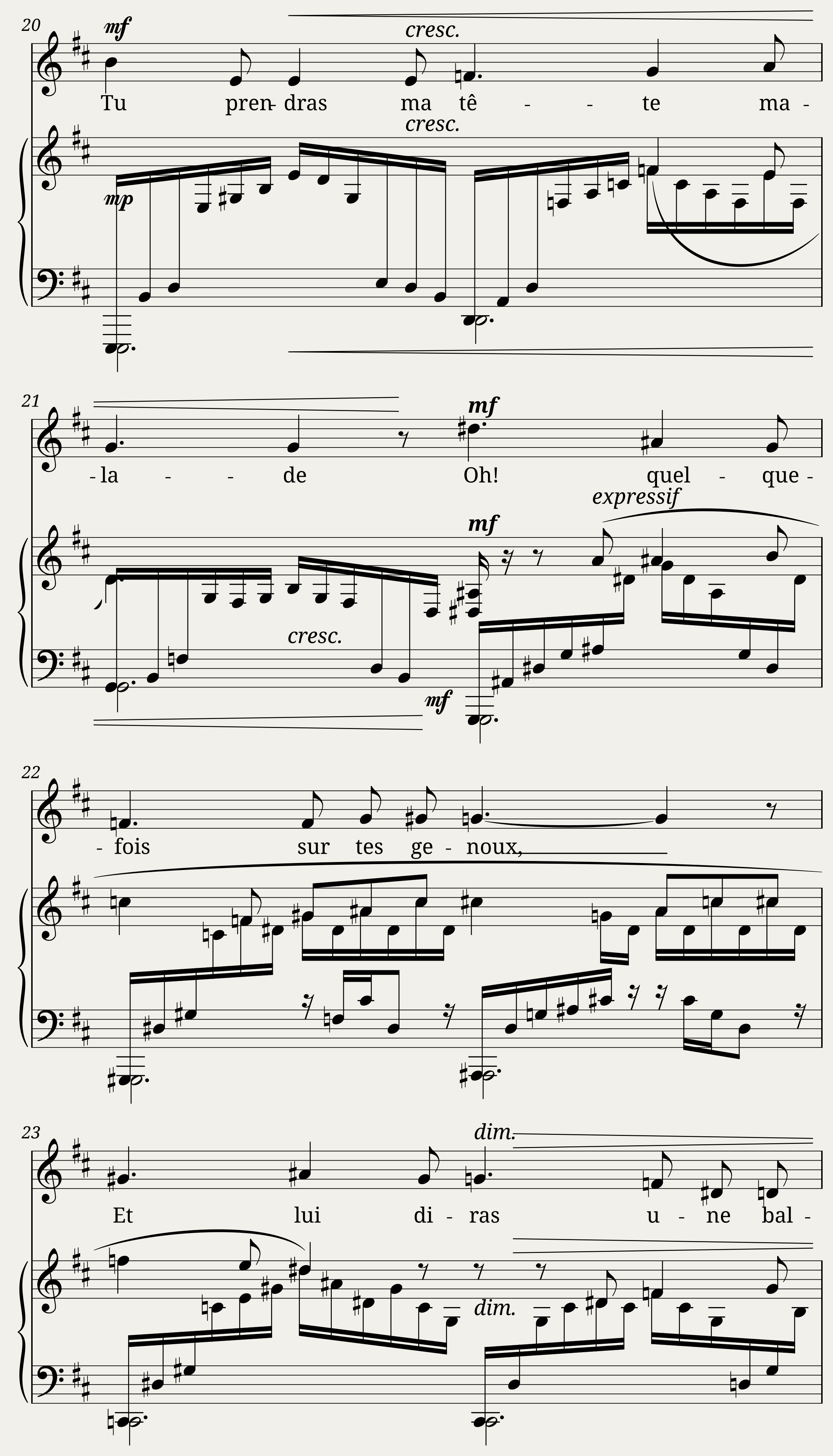 Chanson triste — 5/8