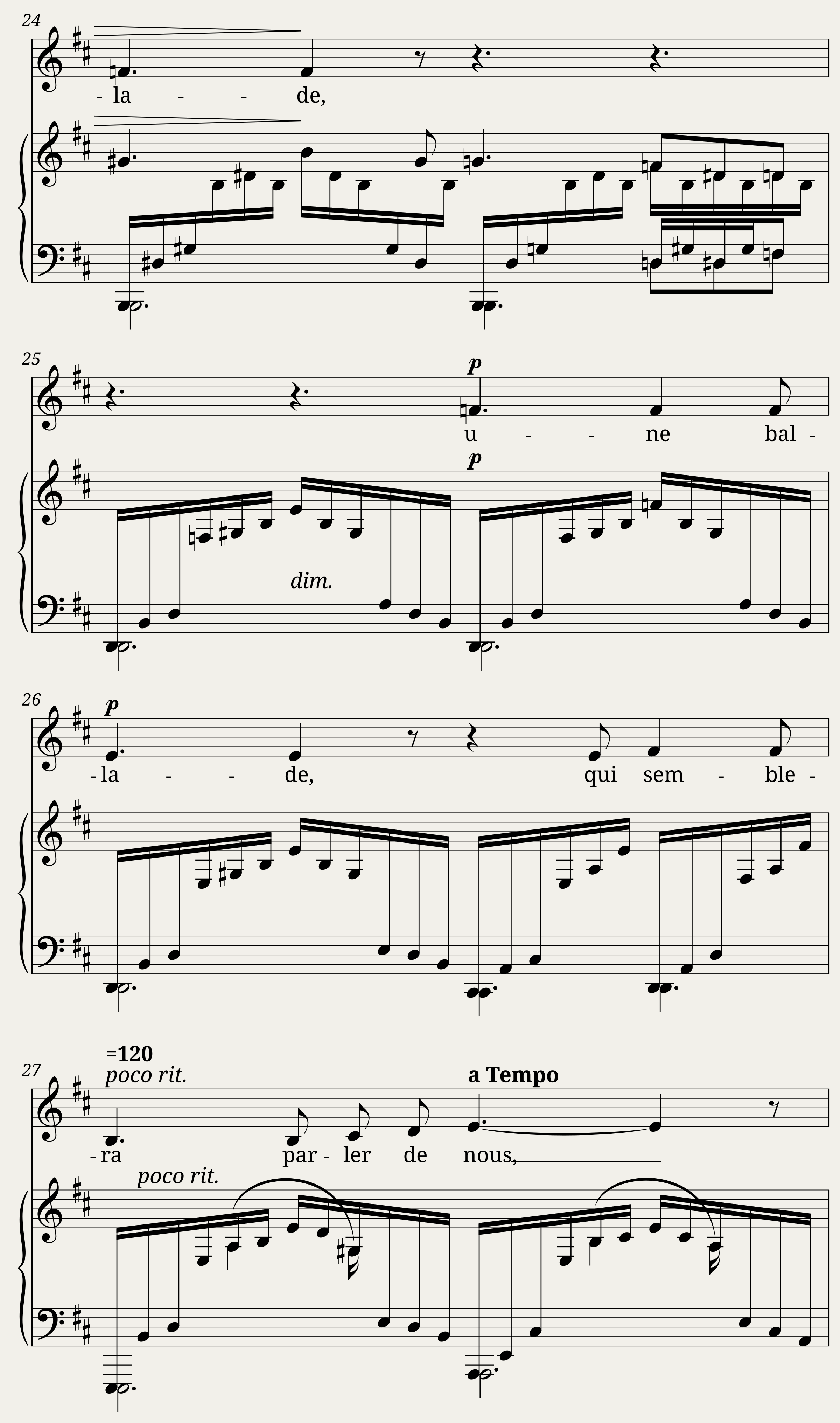 Chanson triste — 6/8