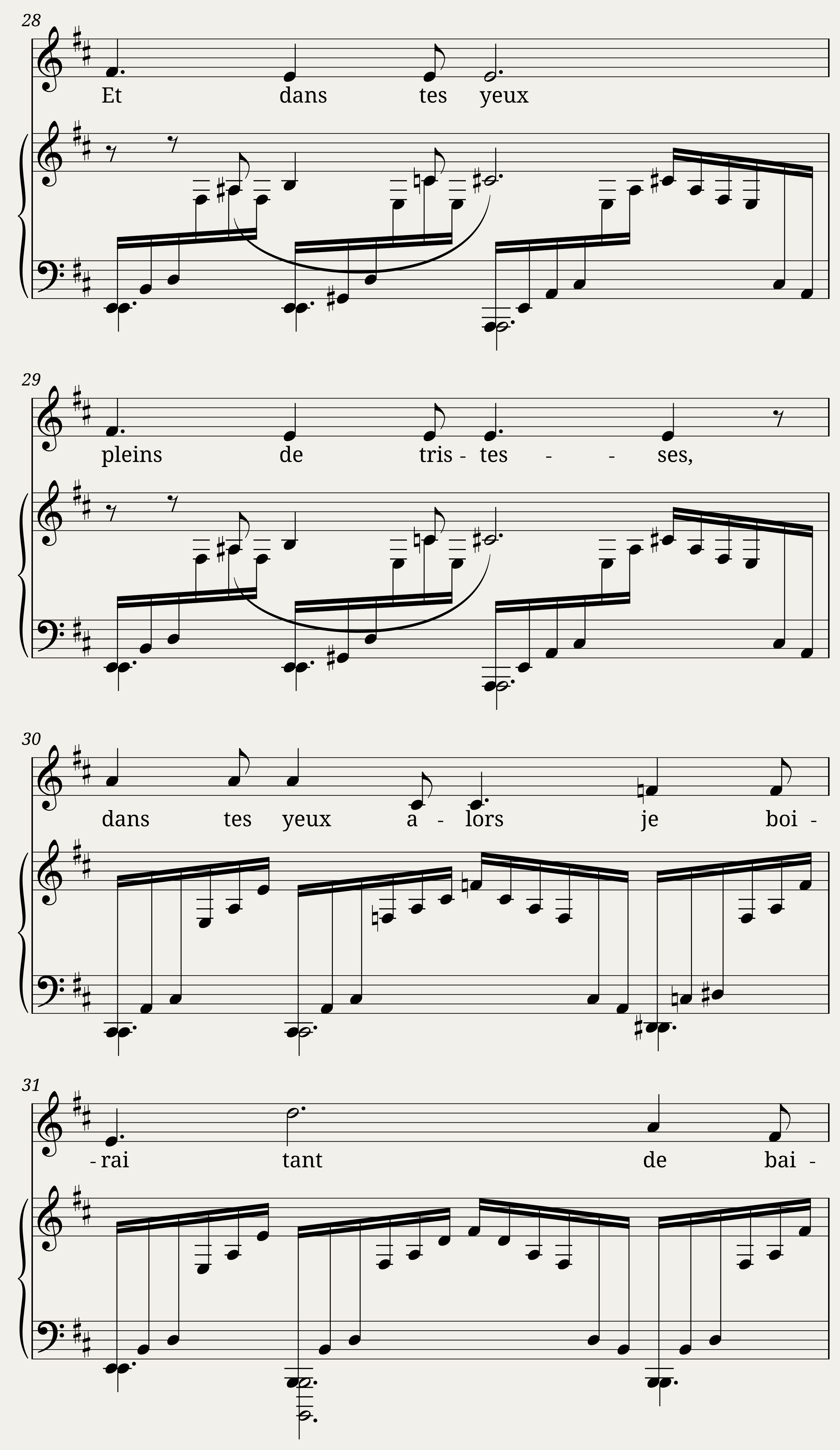 Chanson triste — 7/8
