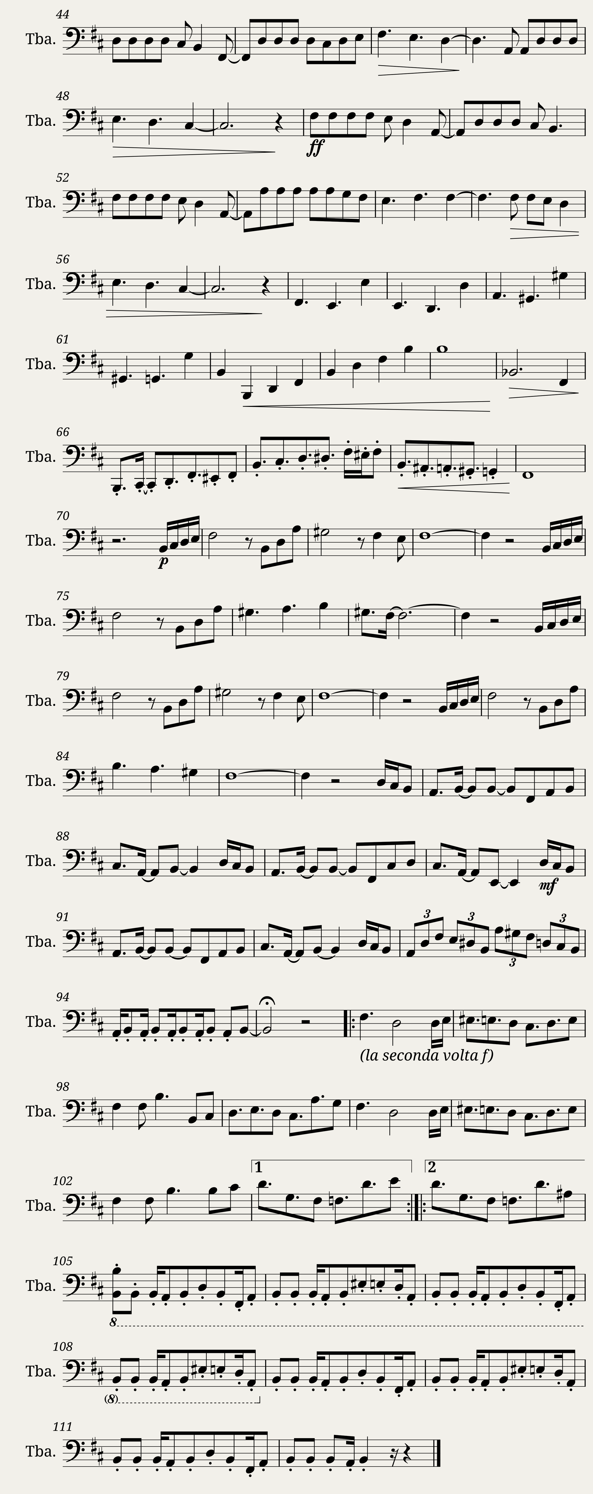 Giorno's Theme (Tuba Solo) — 2/2