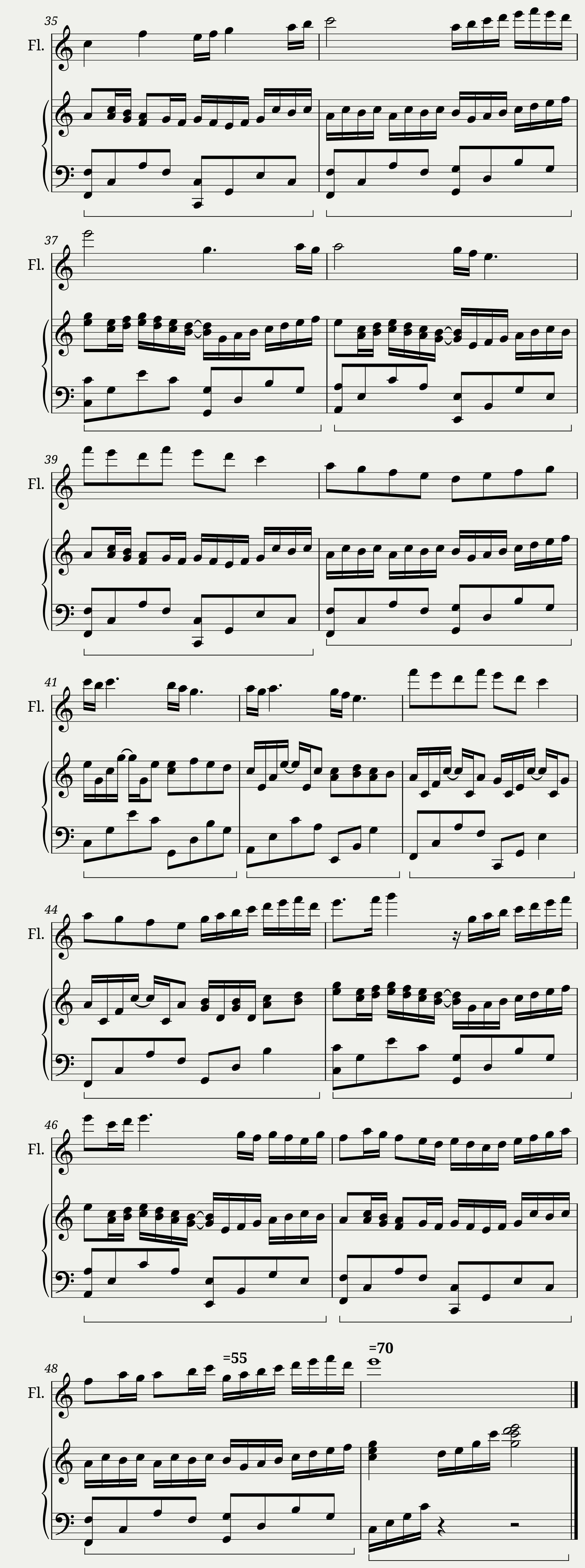 Canon in C for Flute & Piano — 3/3