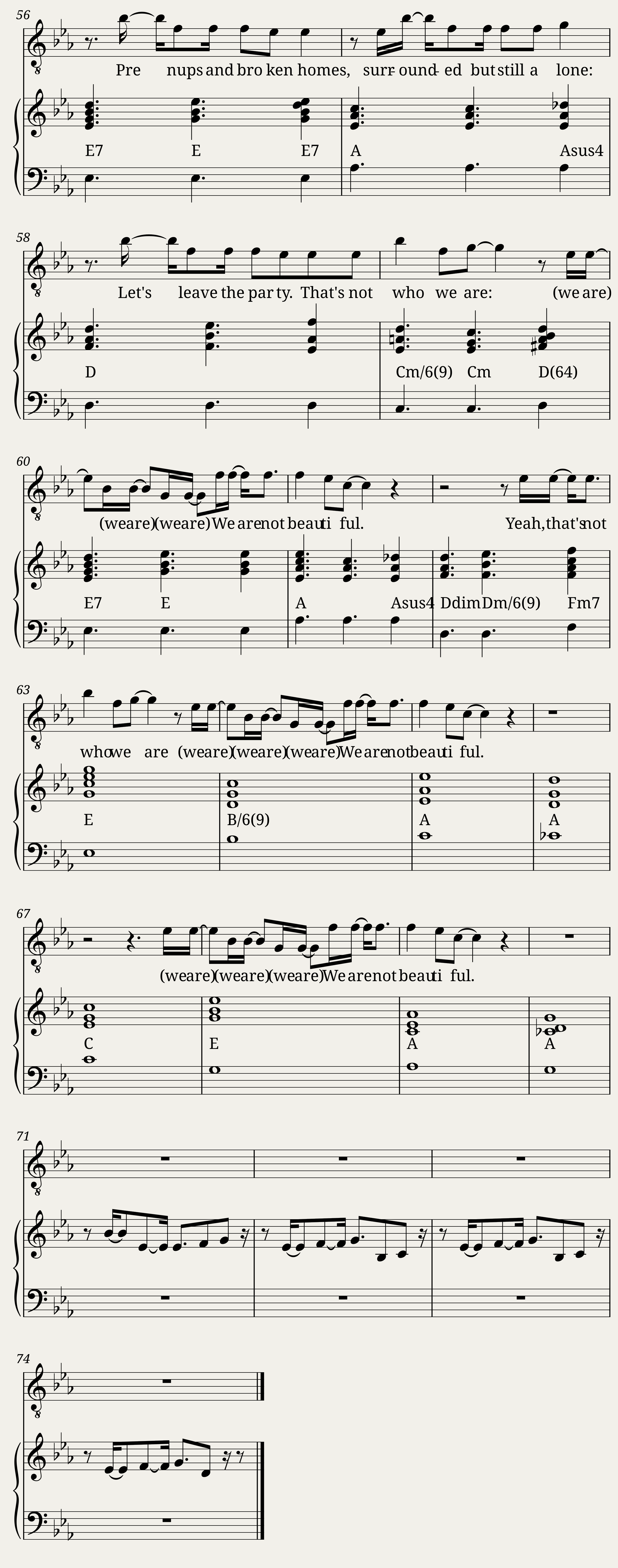 Beautiful People: A Reharmonization — 4/4
