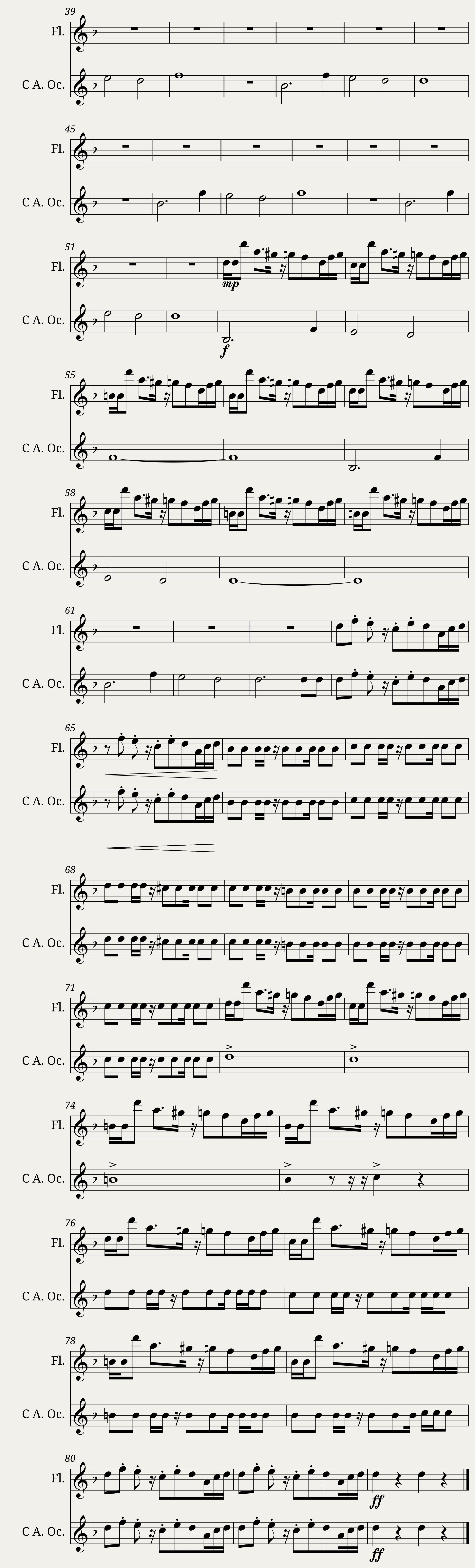 Megalovania duet for 2 flutes — 3/3
