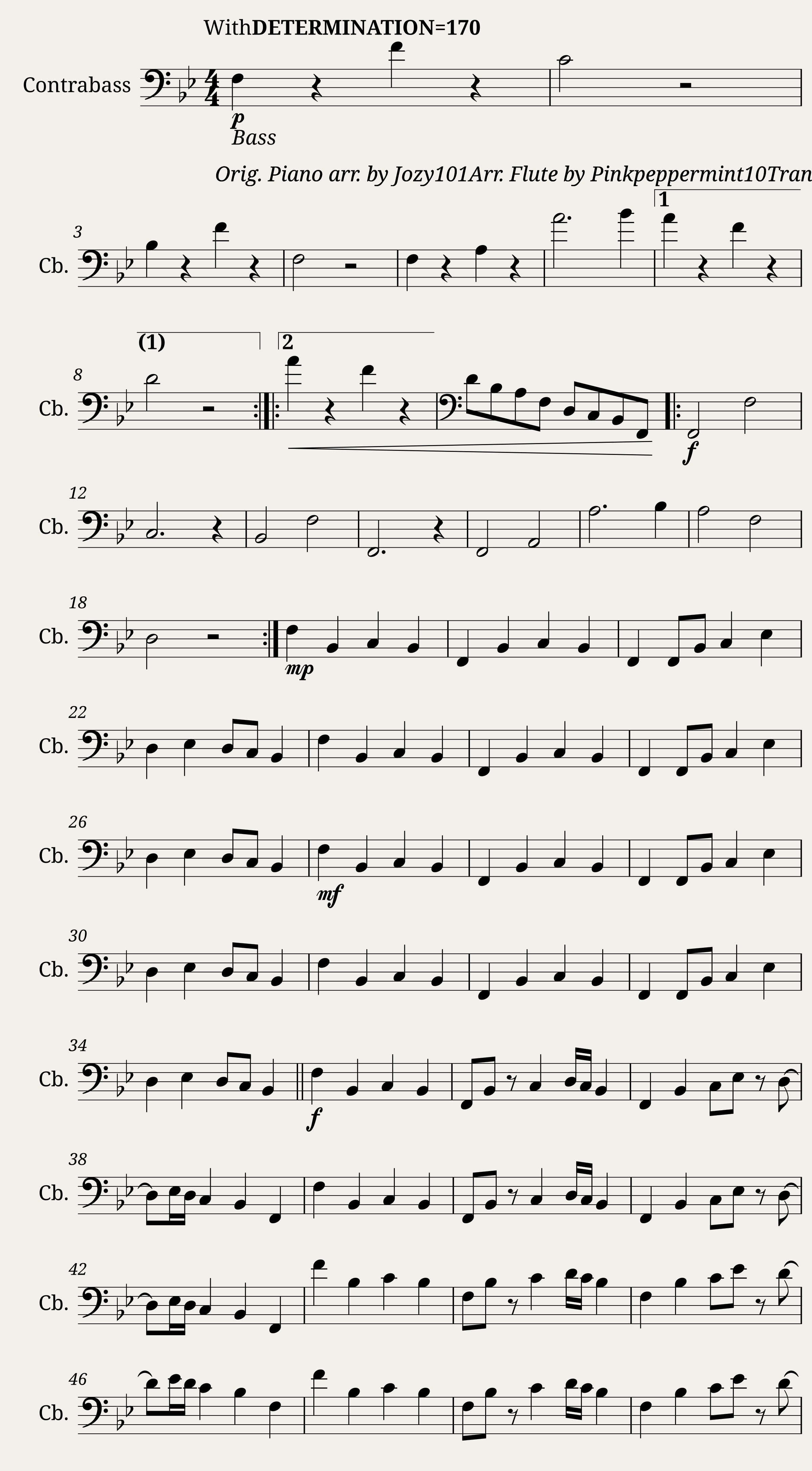 Hopes and Dreams / SAVE the World Cello/Bass — 1/3