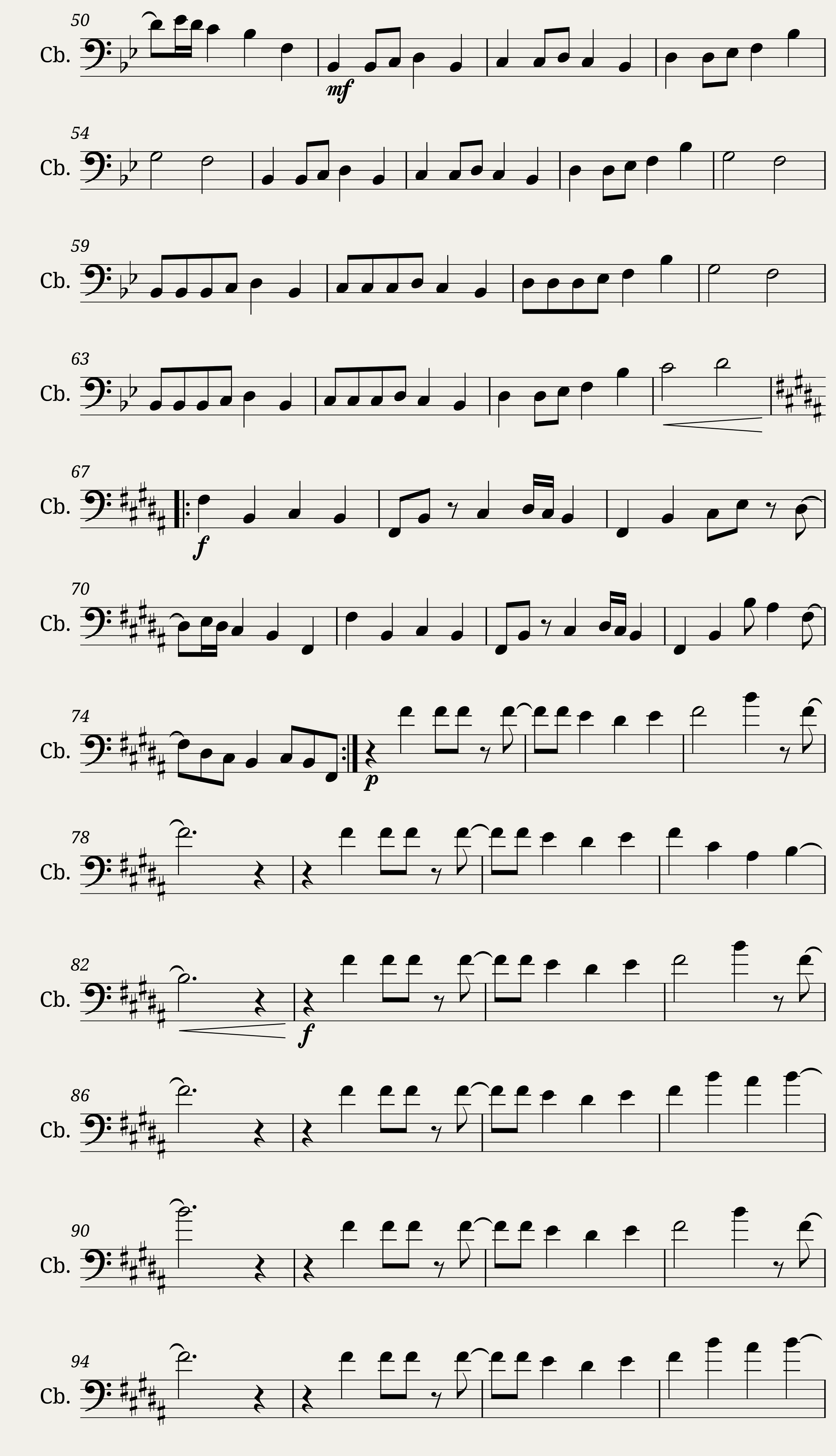Hopes and Dreams / SAVE the World Cello/Bass — 2/3