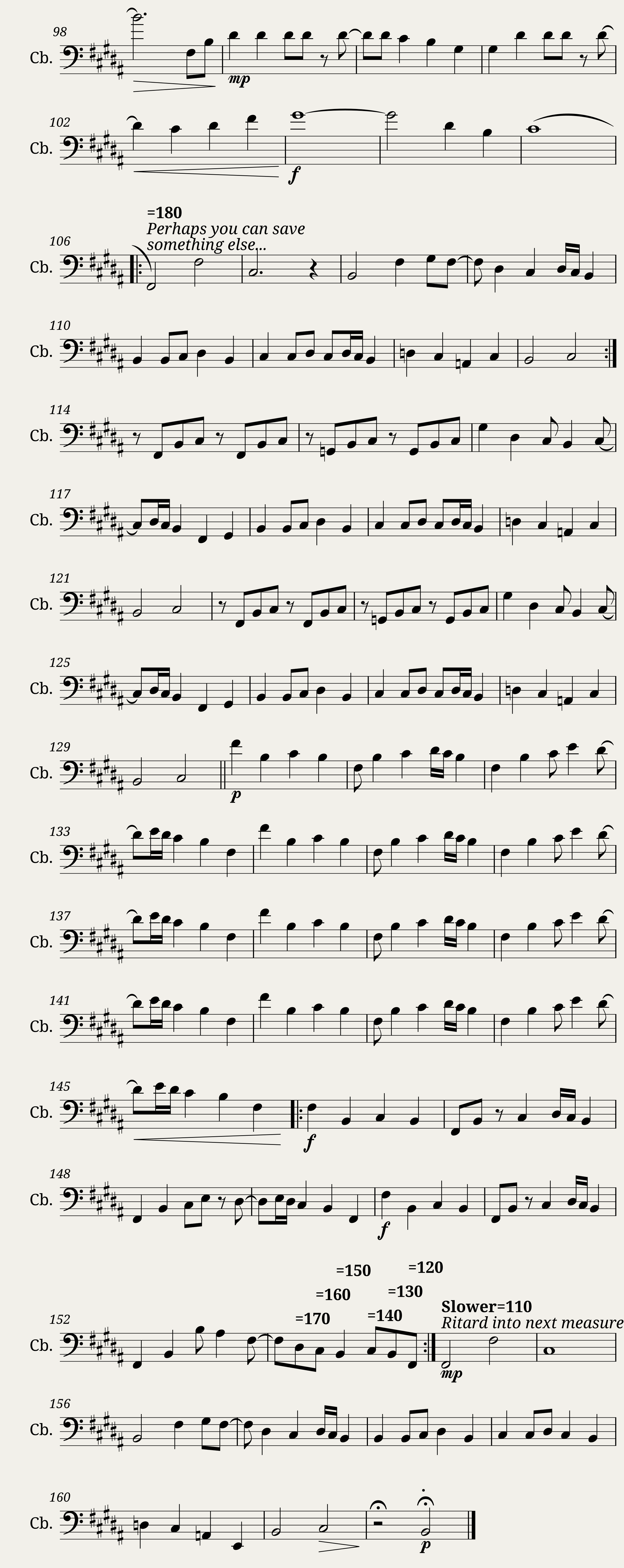 Hopes and Dreams / SAVE the World Cello/Bass — 3/3