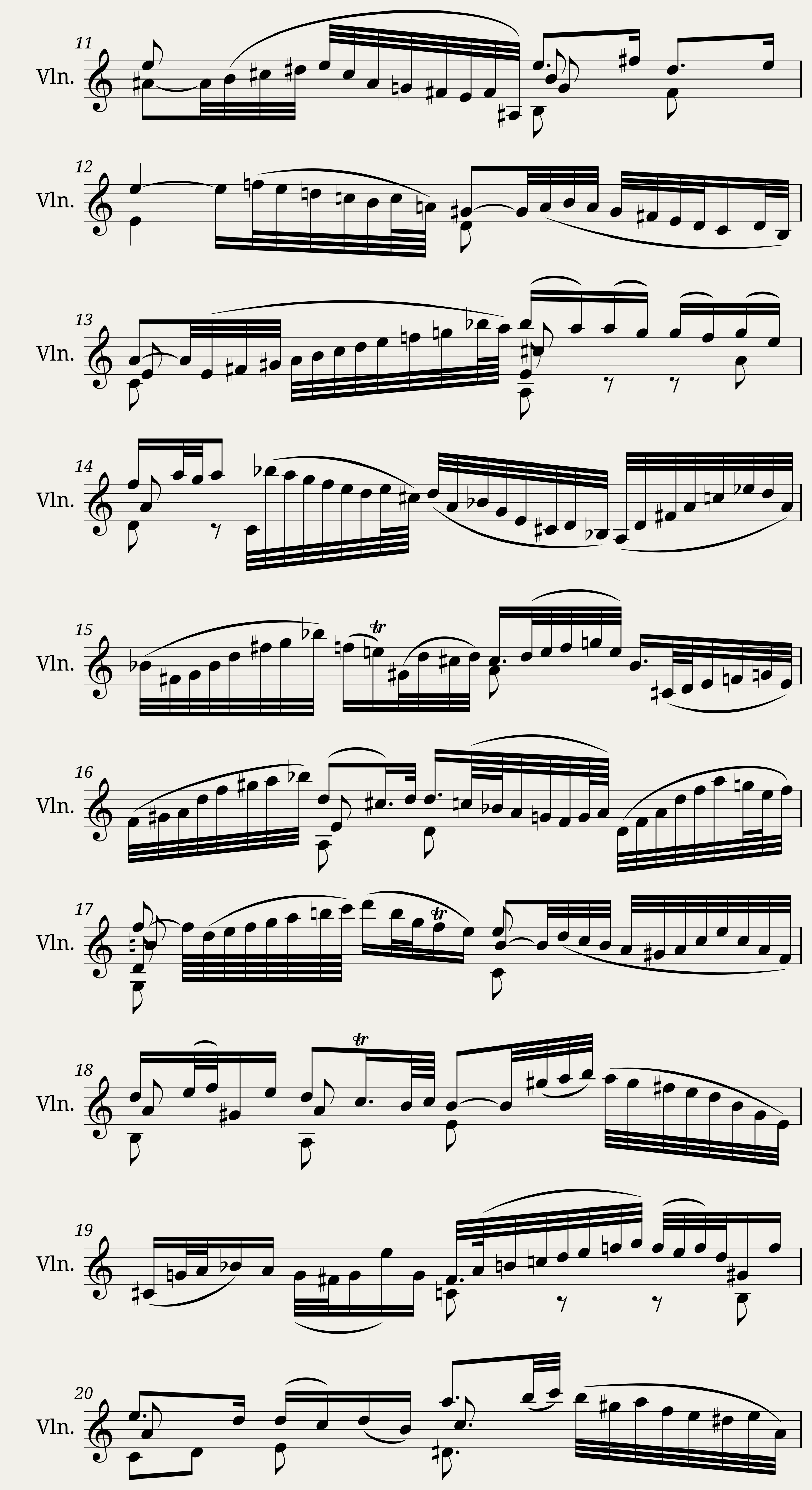 BWV 1003 — 2/12