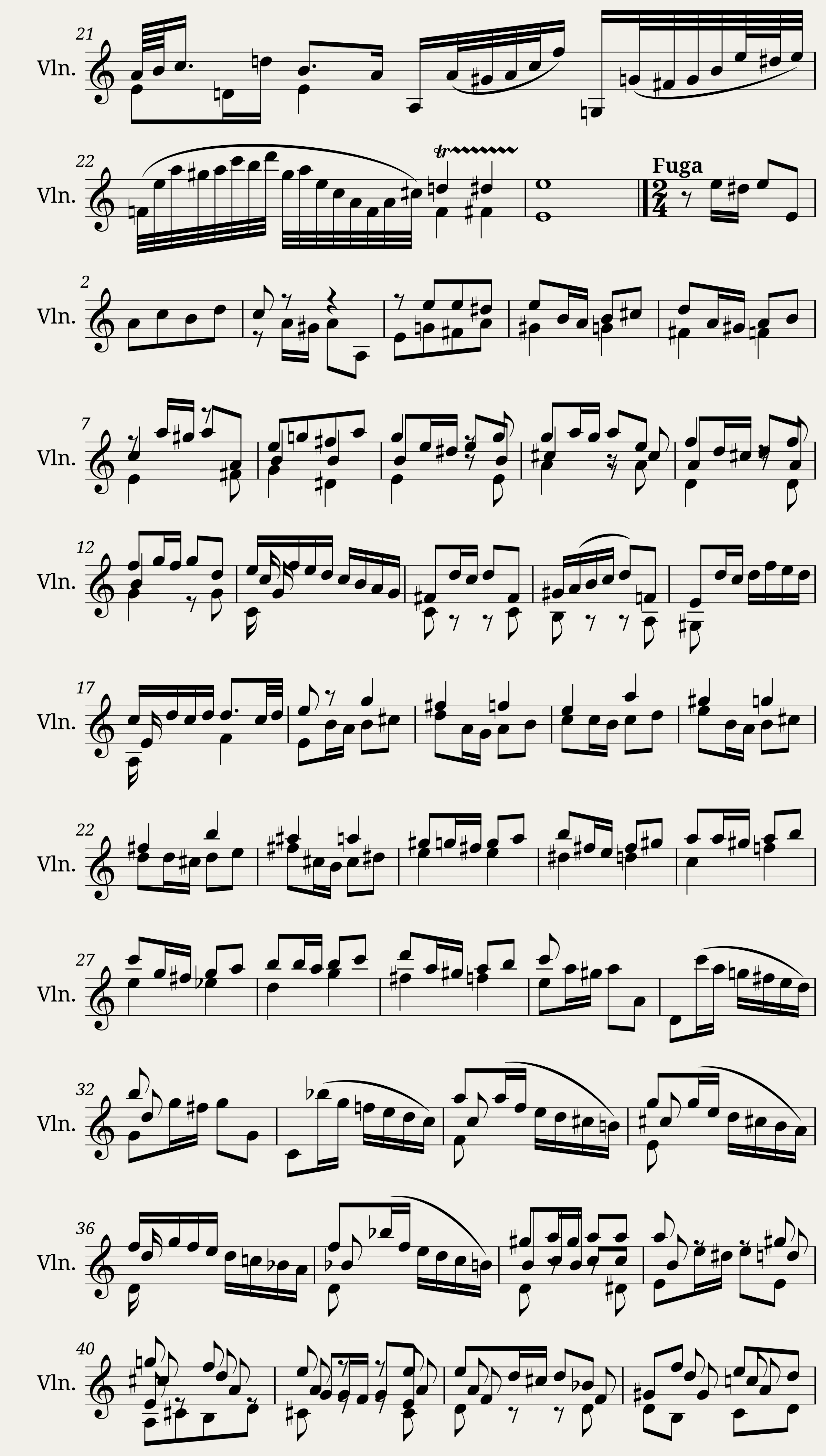 BWV 1003 — 3/12