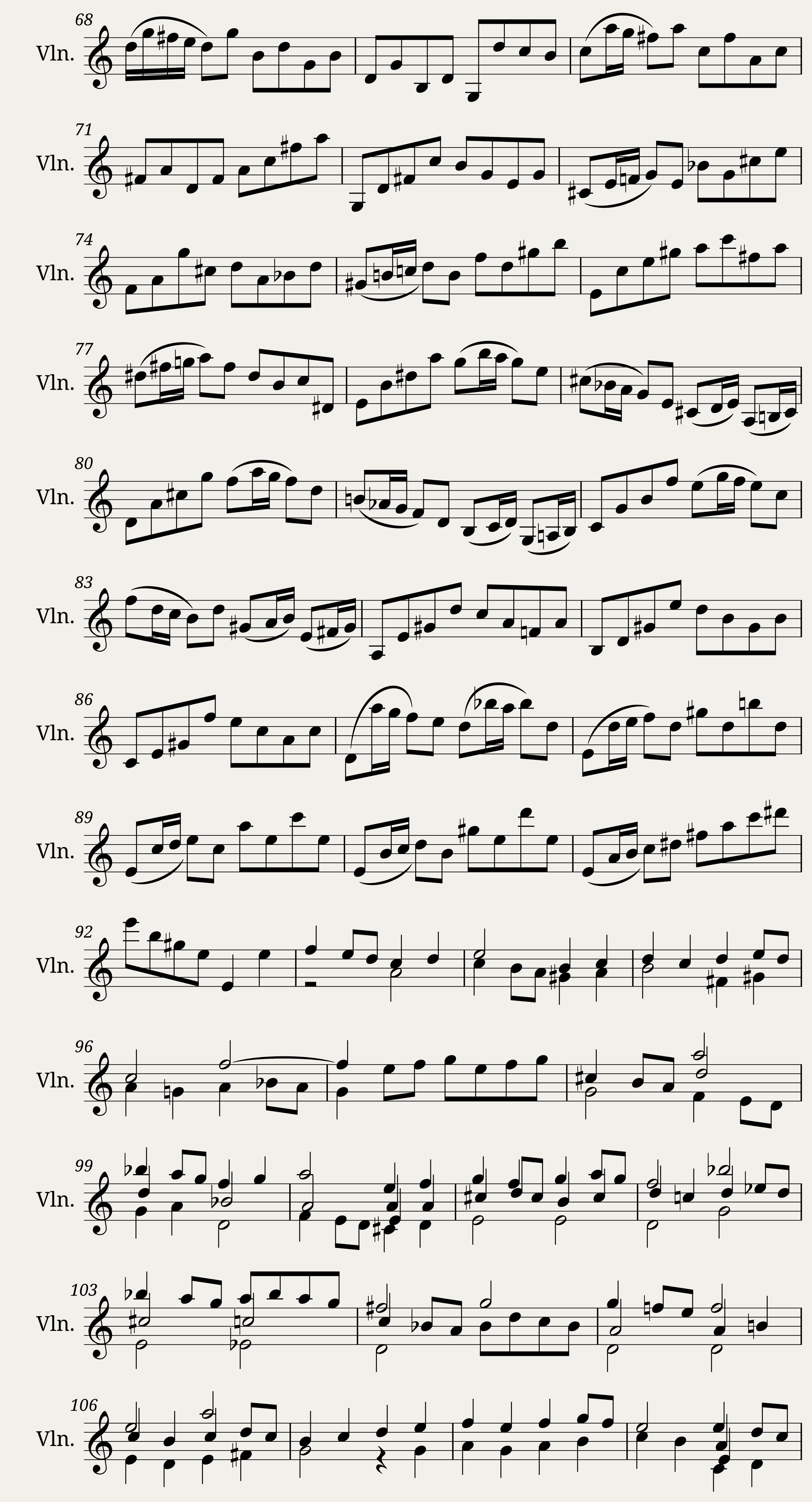 BWV 1003 — 4/12
