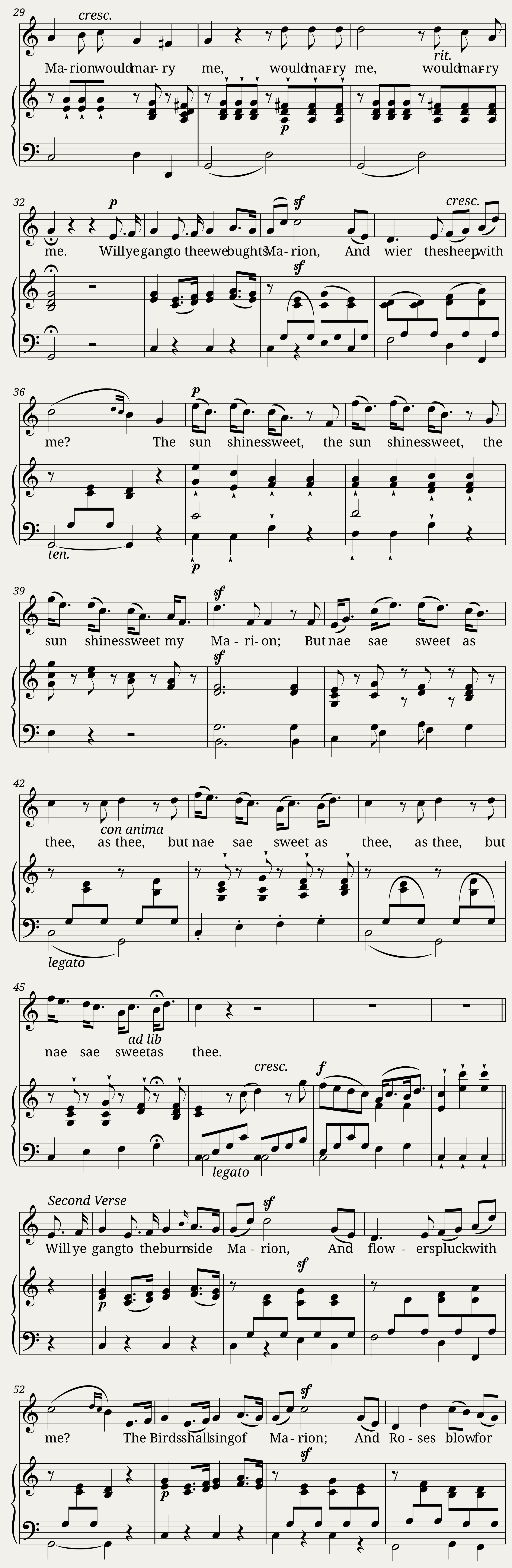 Marion, or Will ye gang to the burn side — 2/4