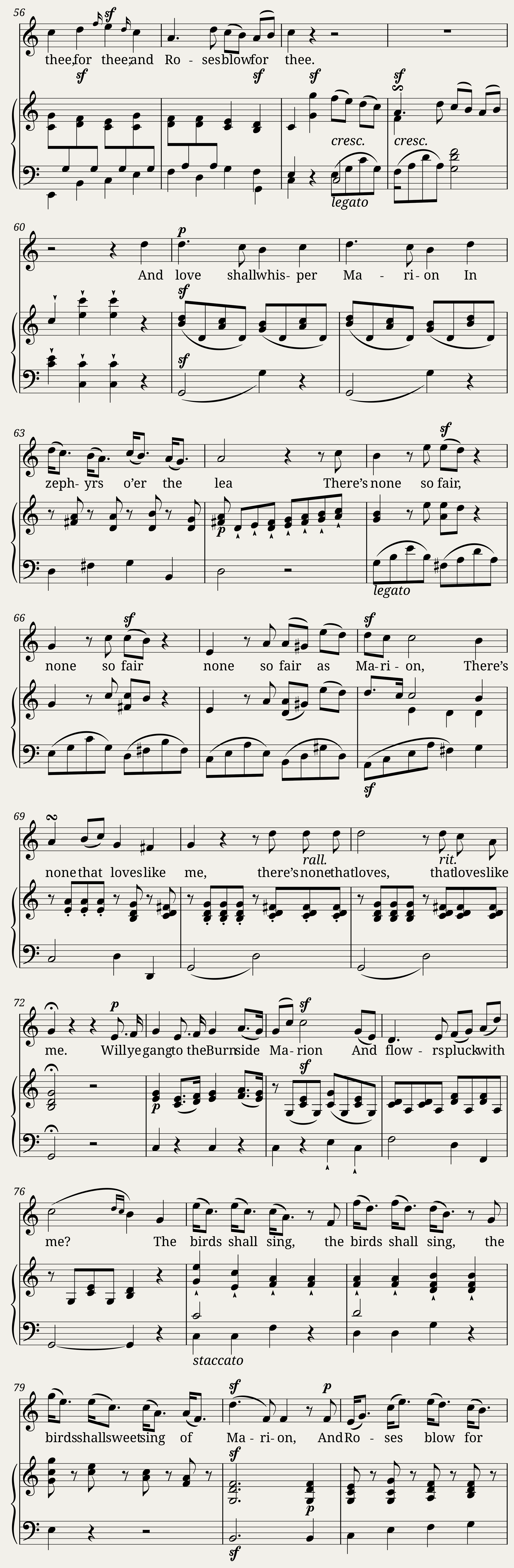 Marion, or Will ye gang to the burn side — 3/4