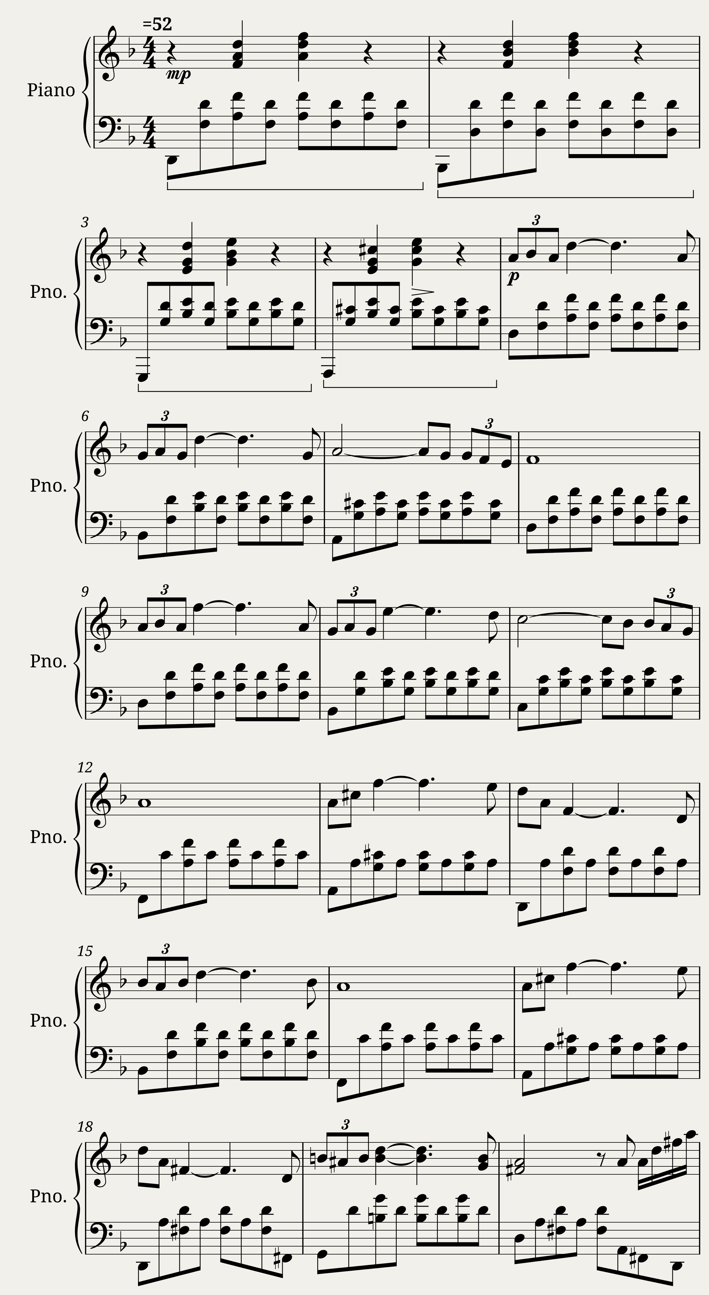 Schubert's Seranade Piano Solo — 1/2