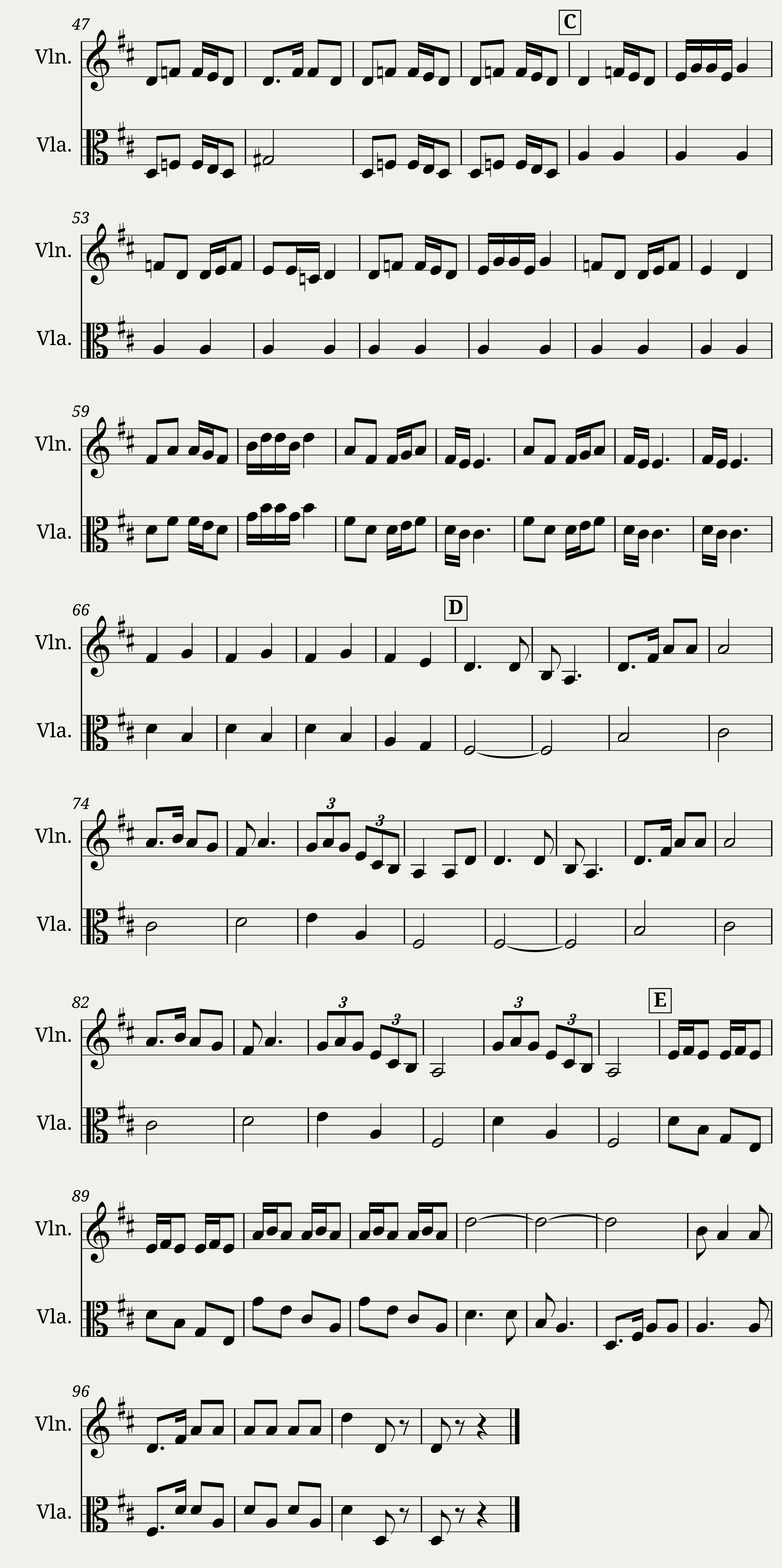 New World Symphony - Violin & Viola Duet — 2/2