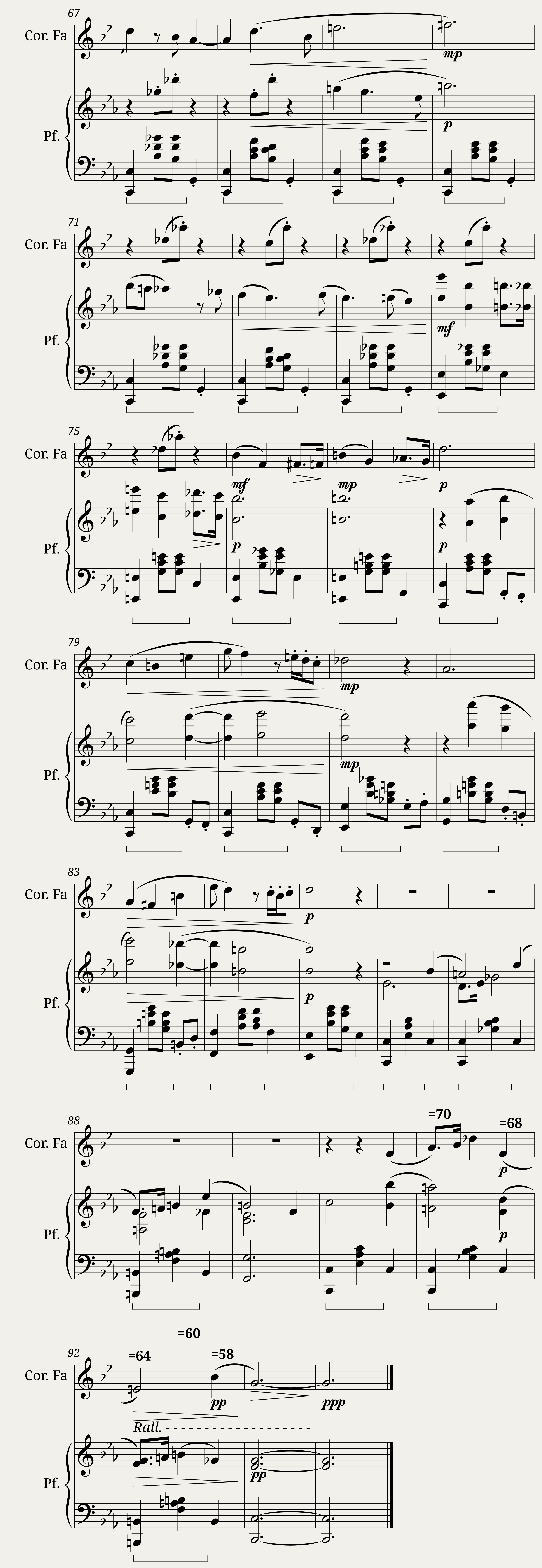 Cantilena per pianoforte e Corno in Fa Opus 27 bis — 3/3