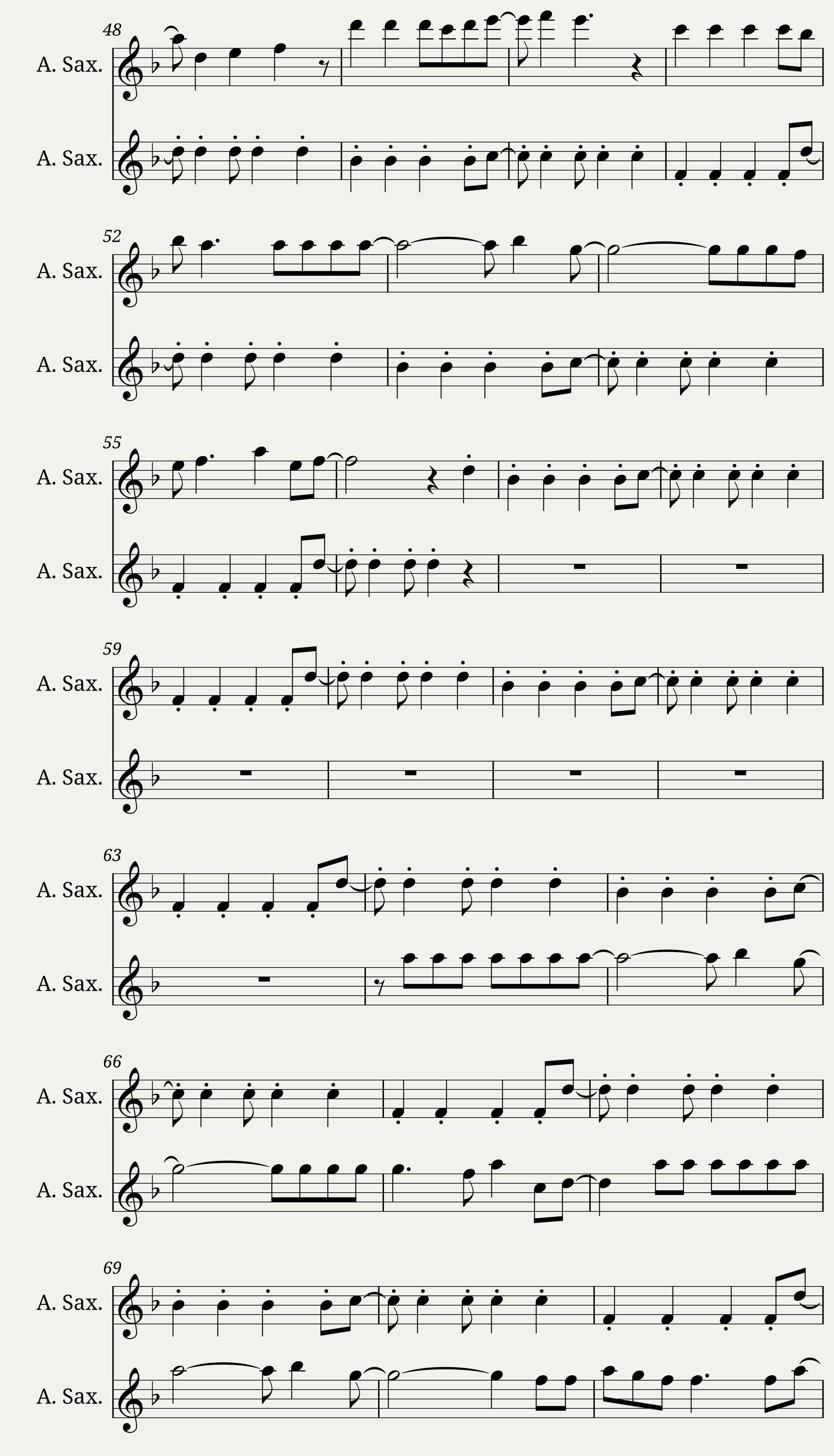 Viva La Vida Alto Duet — 3/5