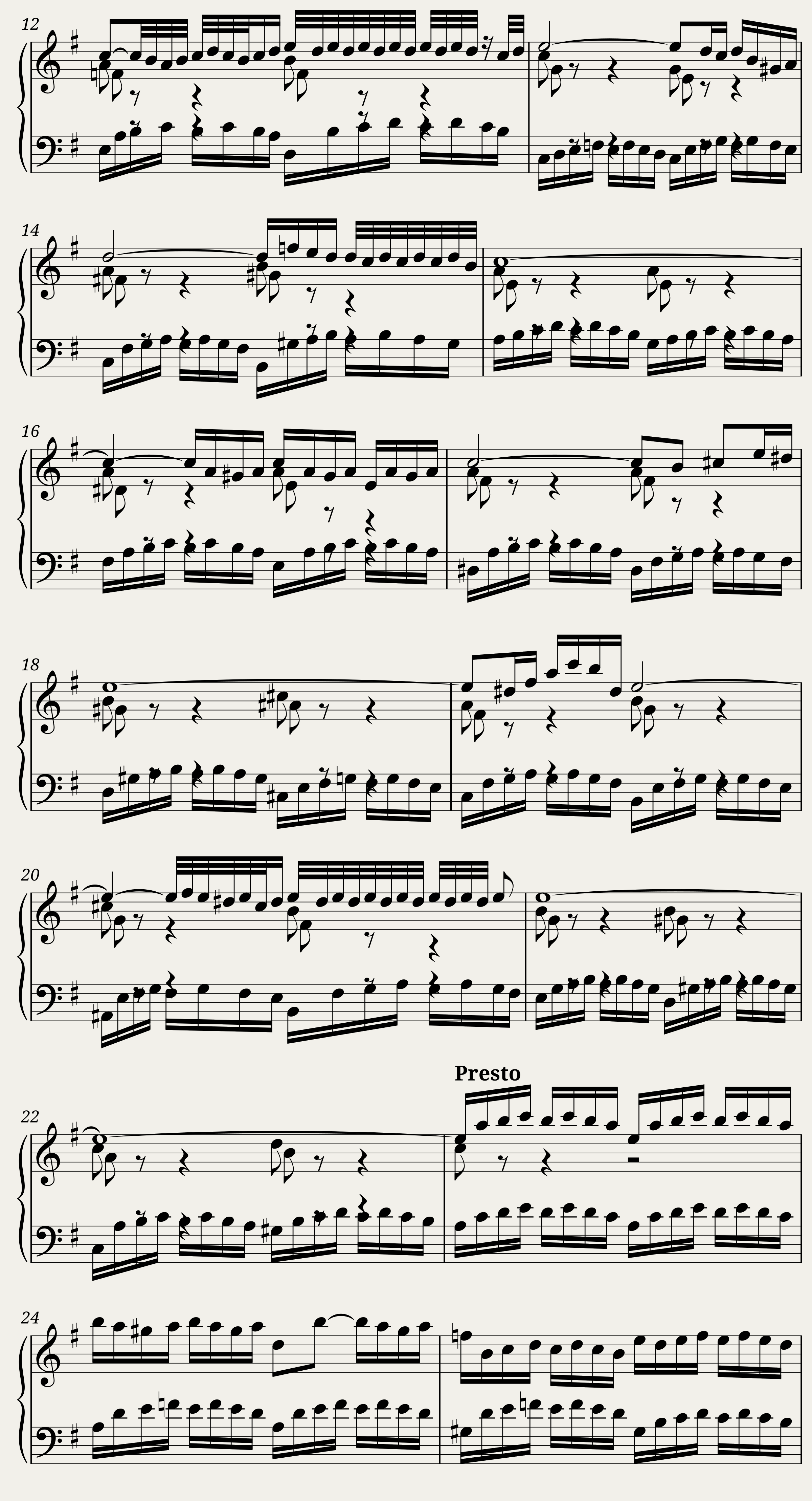 BWV 850 The Well-Tempered Clavier Part I Fuga V — 2/3