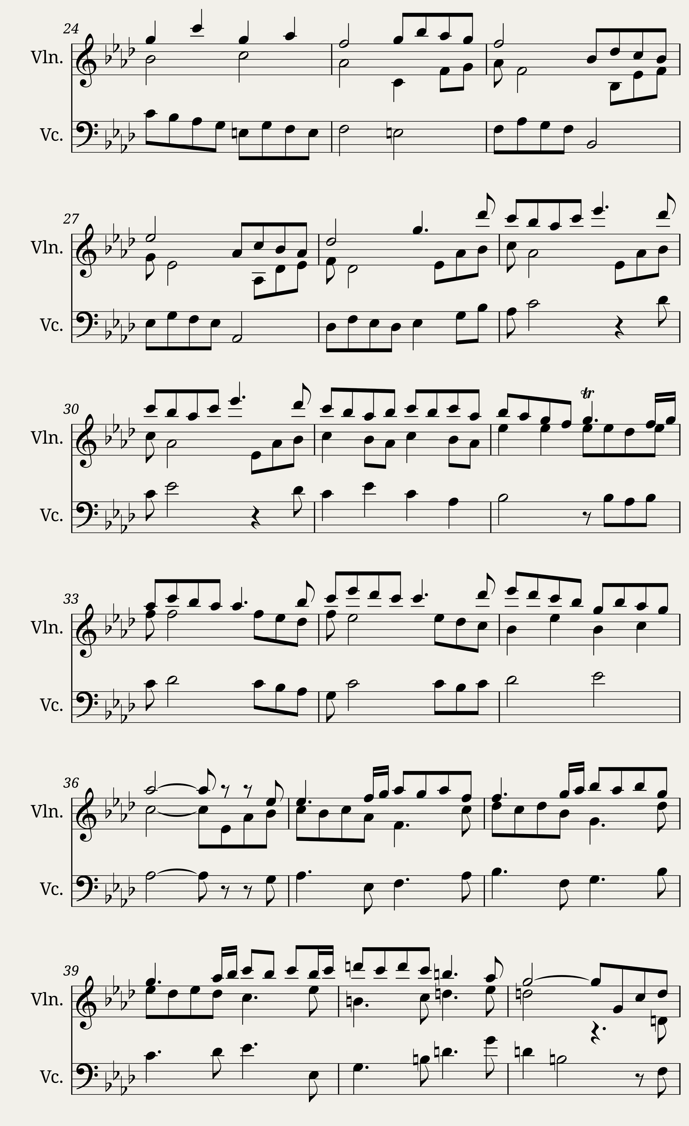 Bella Ciao Fuga para cuerda — 2/3