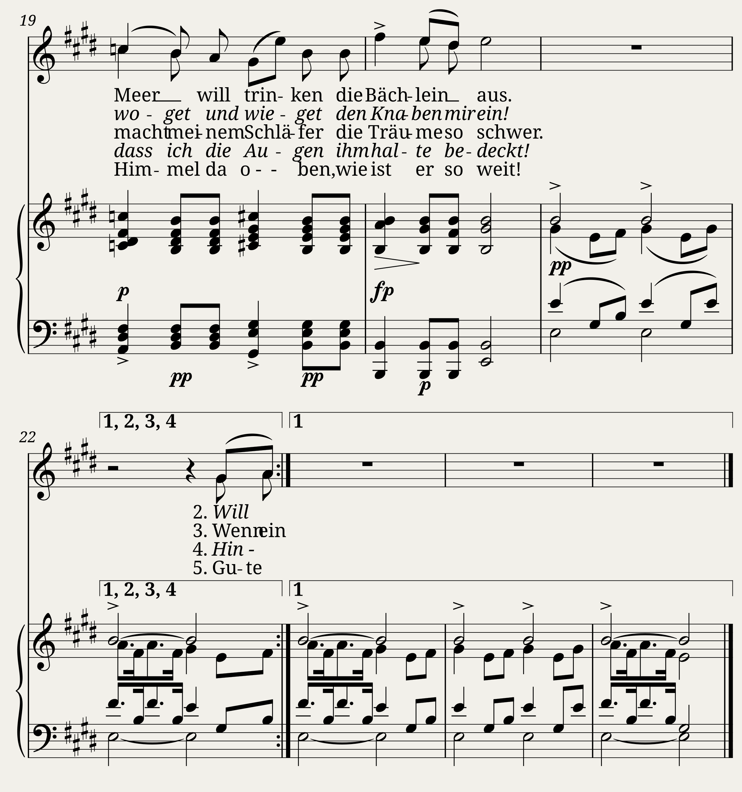 Schubert Franz - Die schöne Müllerin (D.795) No.20 - Des Baches Wiegenlied — 2/2