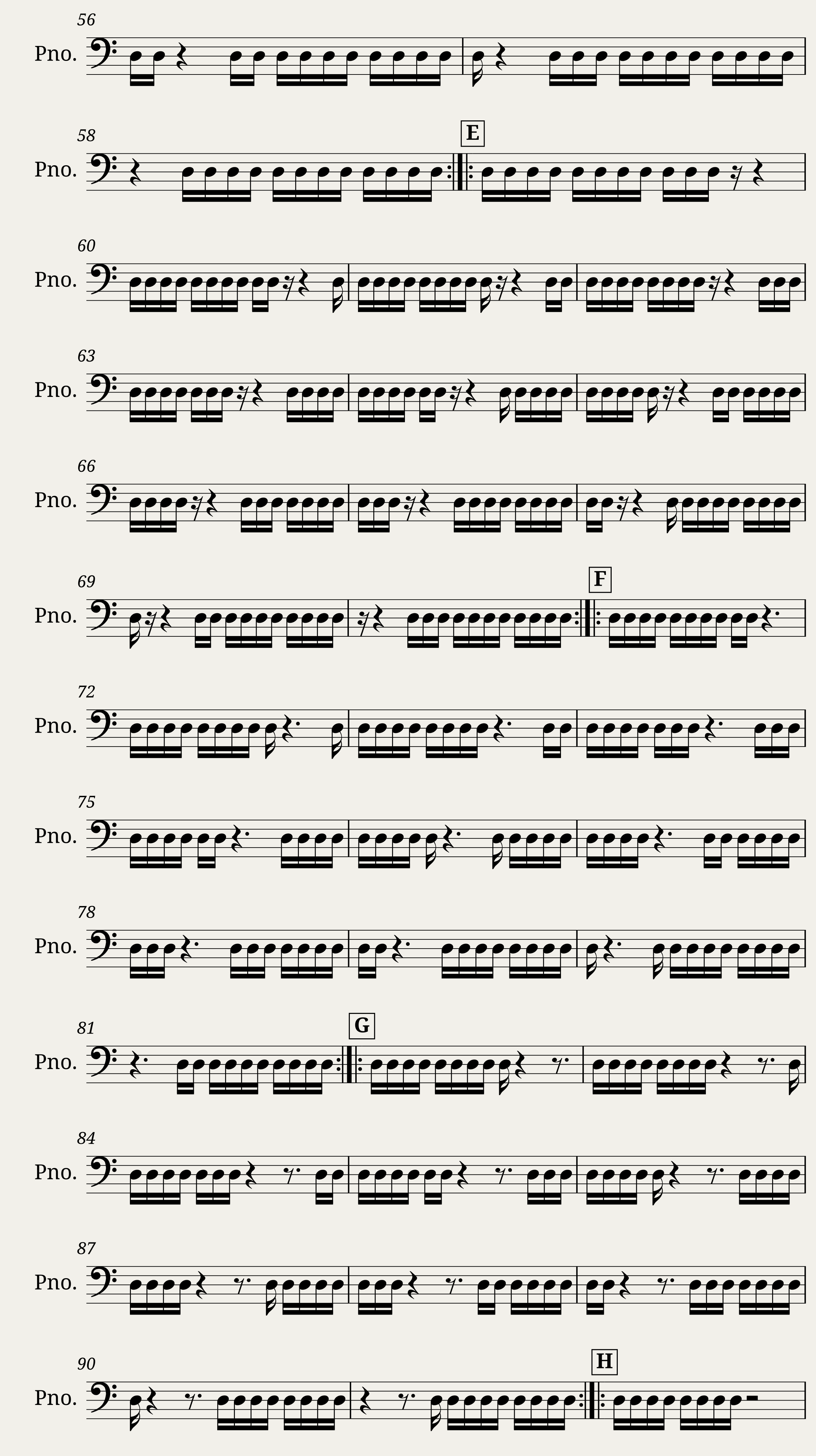 Sixteenths Rhythm Exercise — 3/4