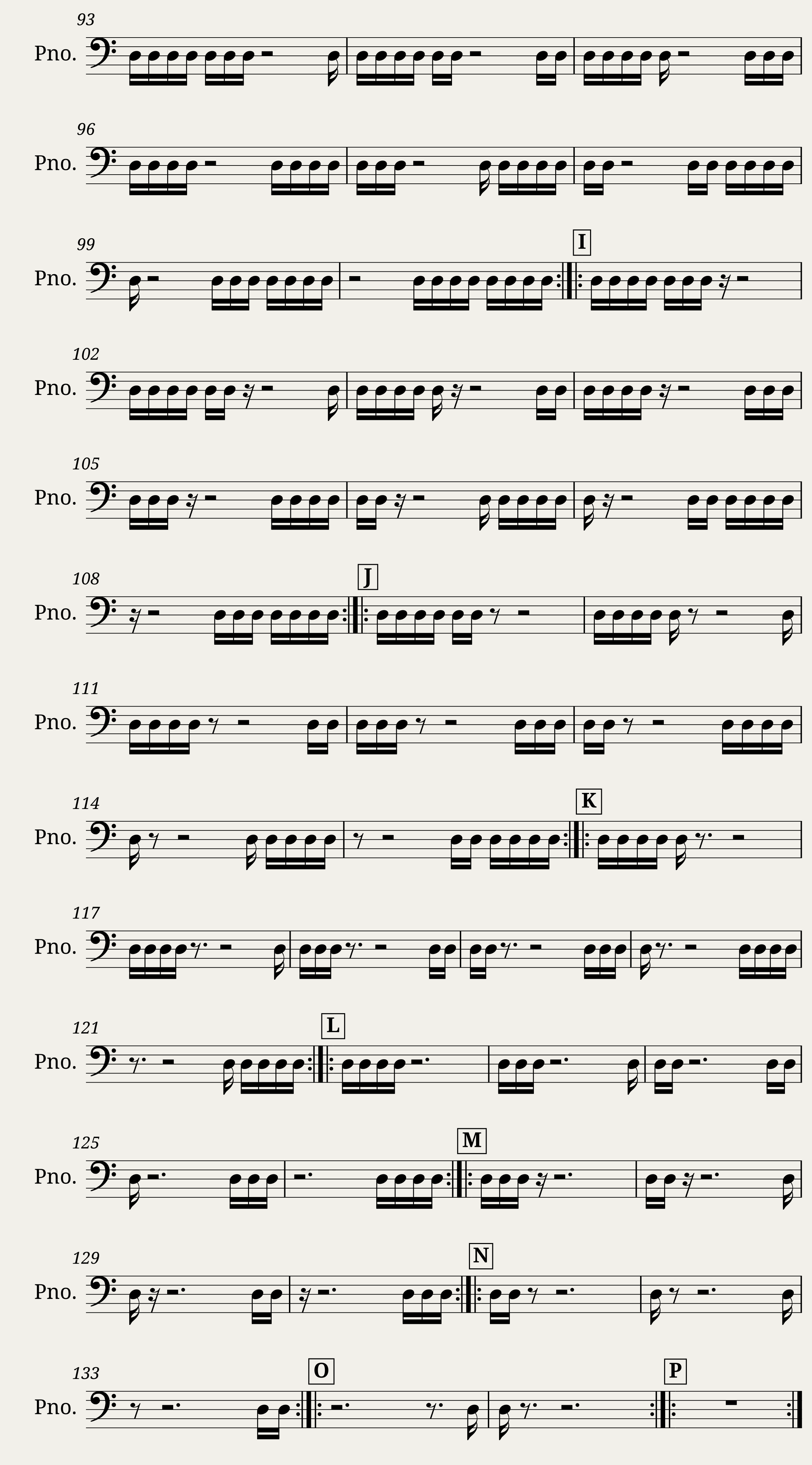 Sixteenths Rhythm Exercise — 4/4
