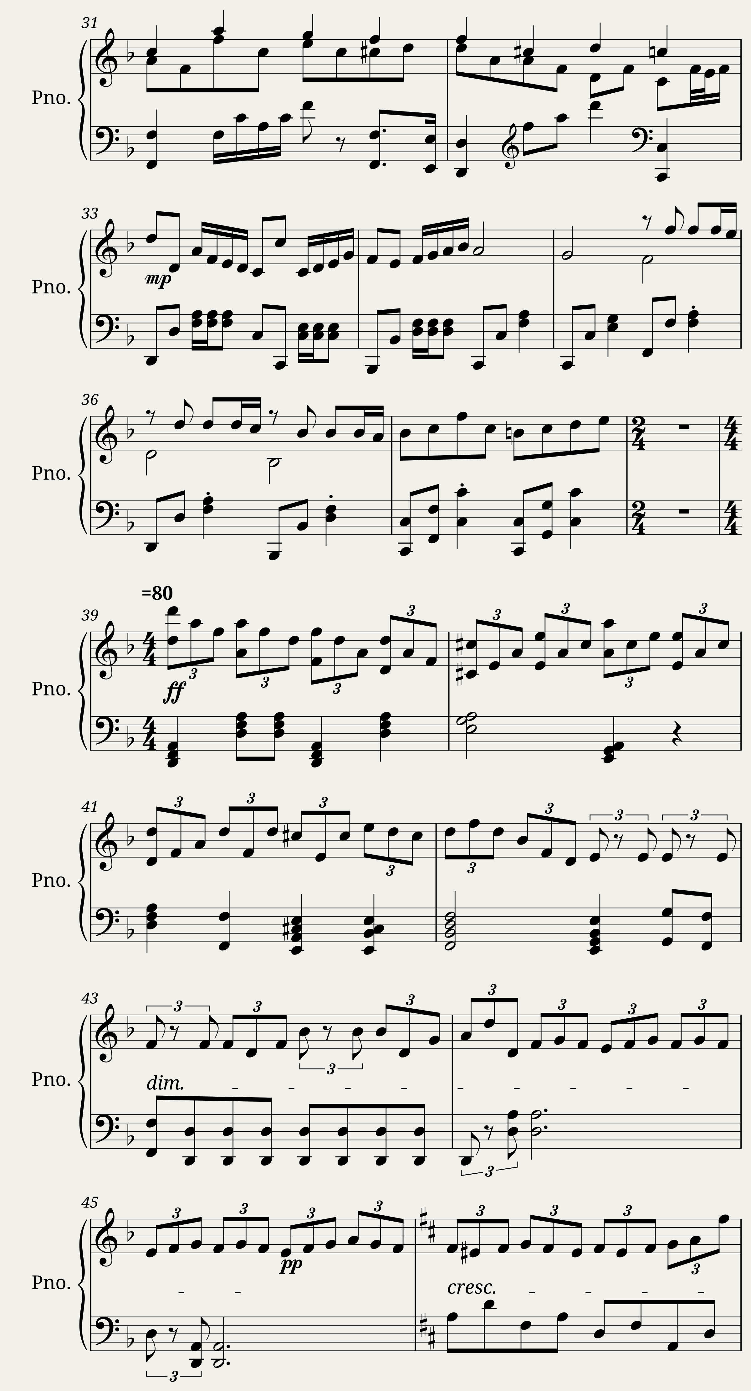 The Ash Sonata 2nd Movement — 2/4