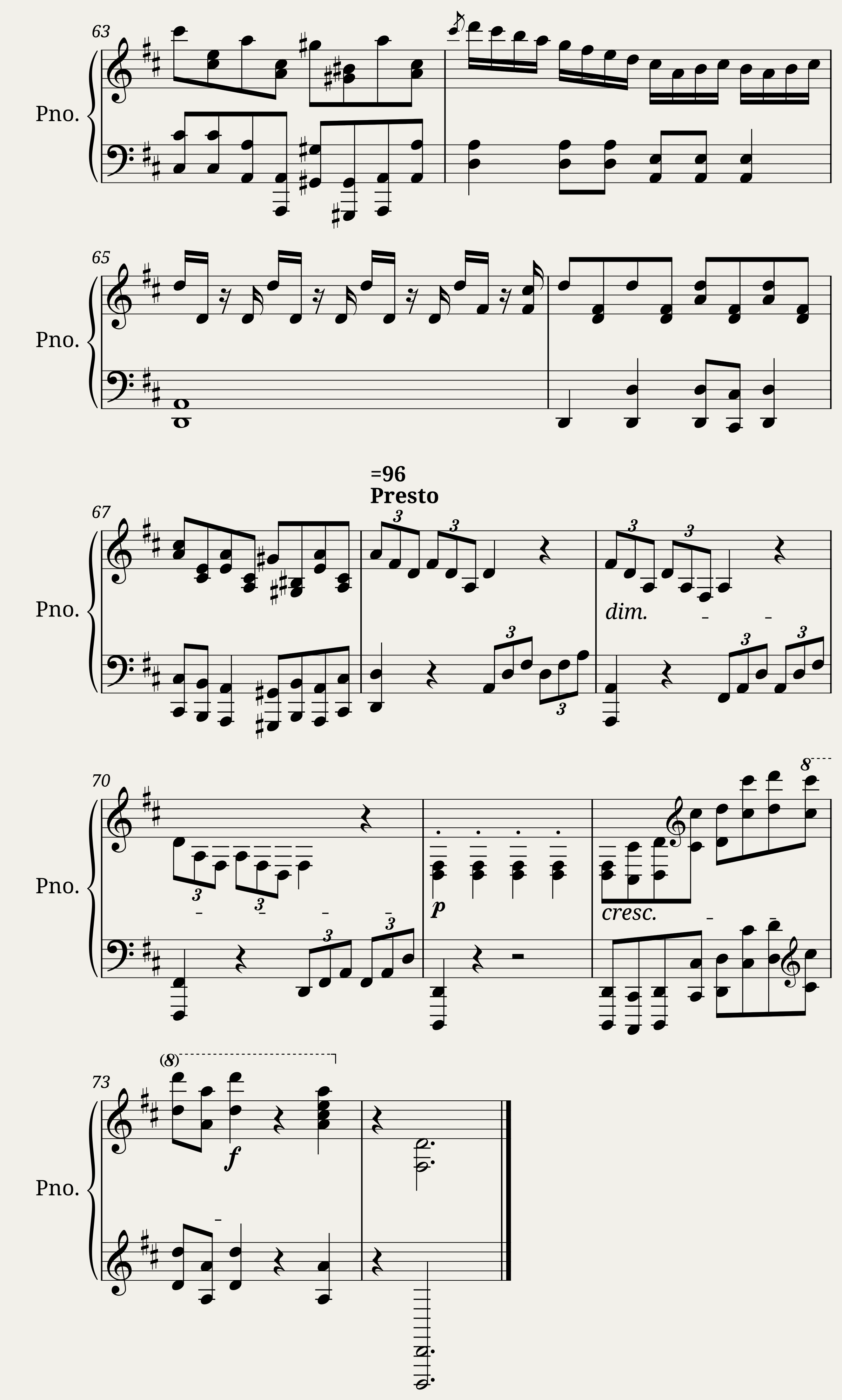 The Ash Sonata 2nd Movement — 4/4
