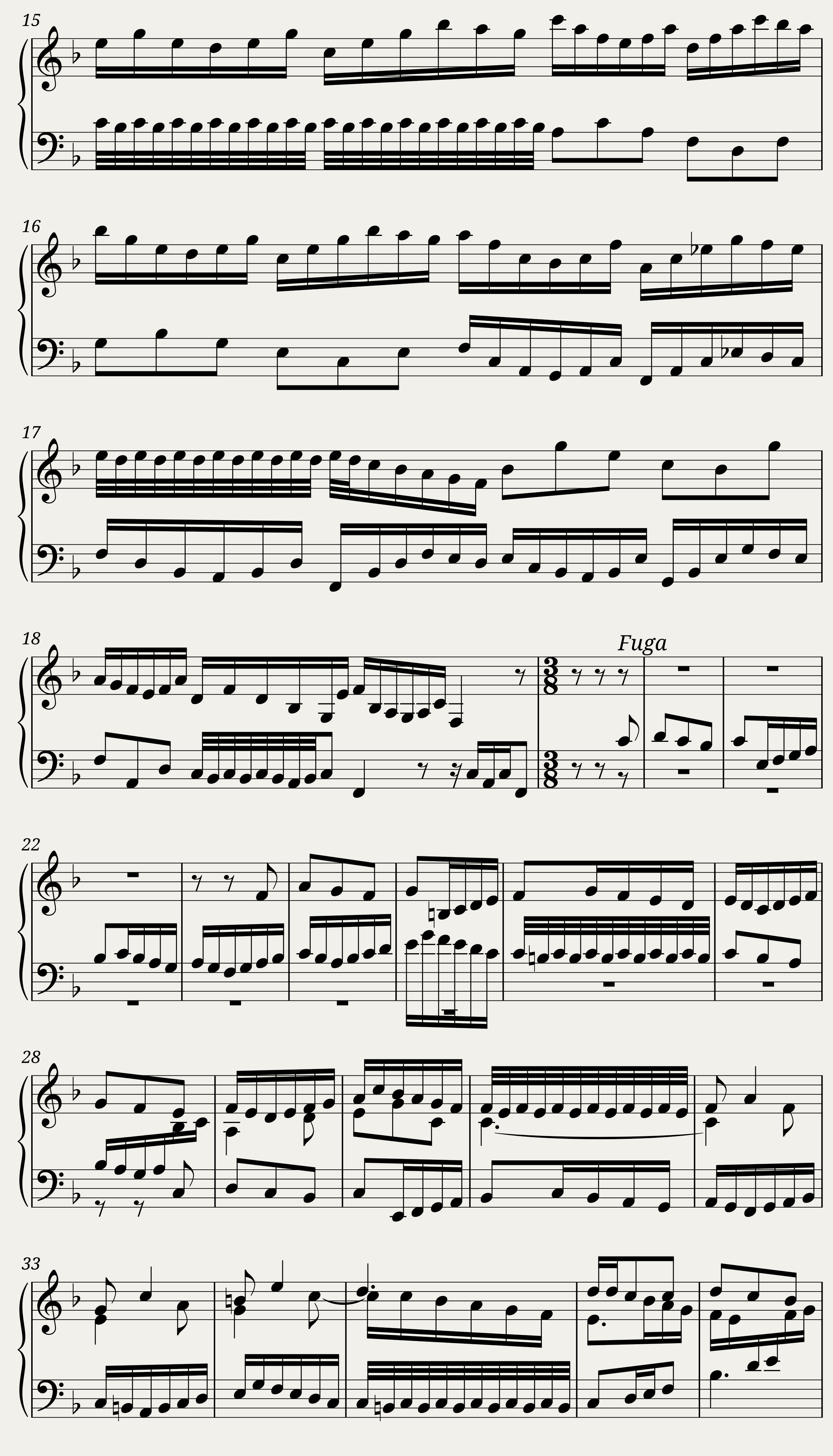 Prelude and Fugue in F major BWV 856 — 3/4
