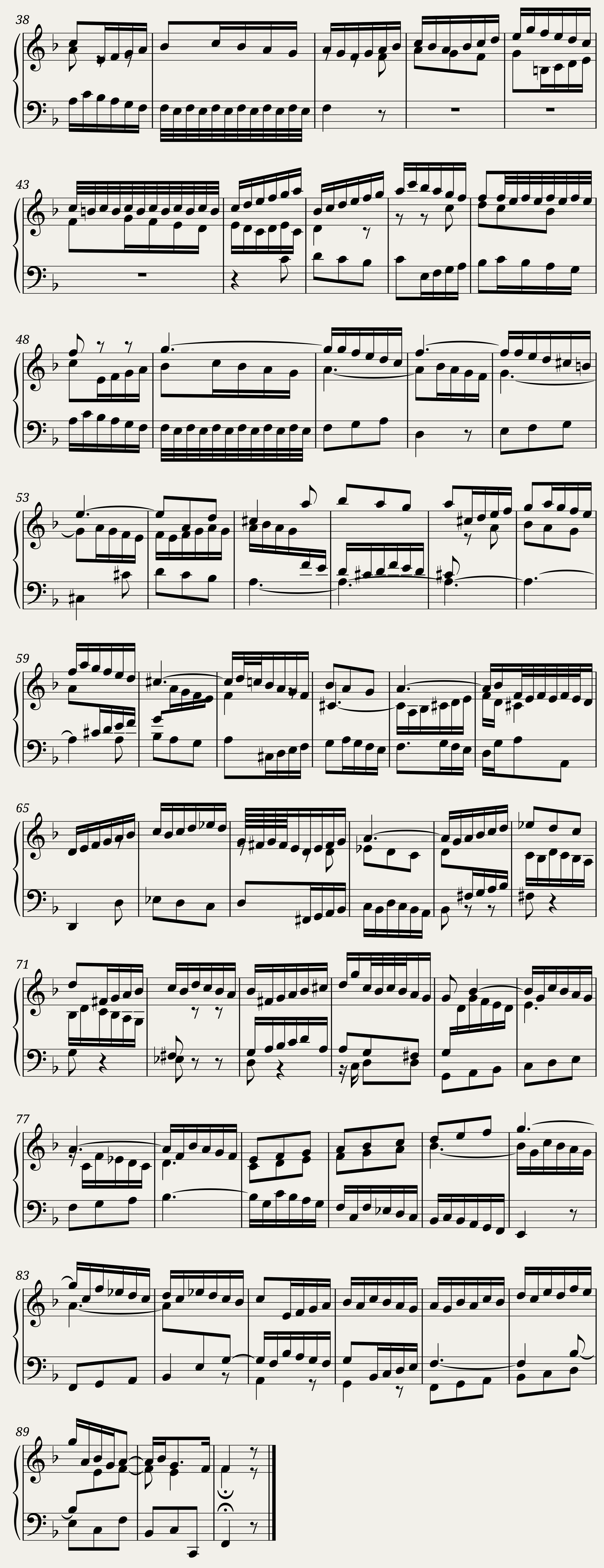 Prelude and Fugue in F major BWV 856 — 4/4