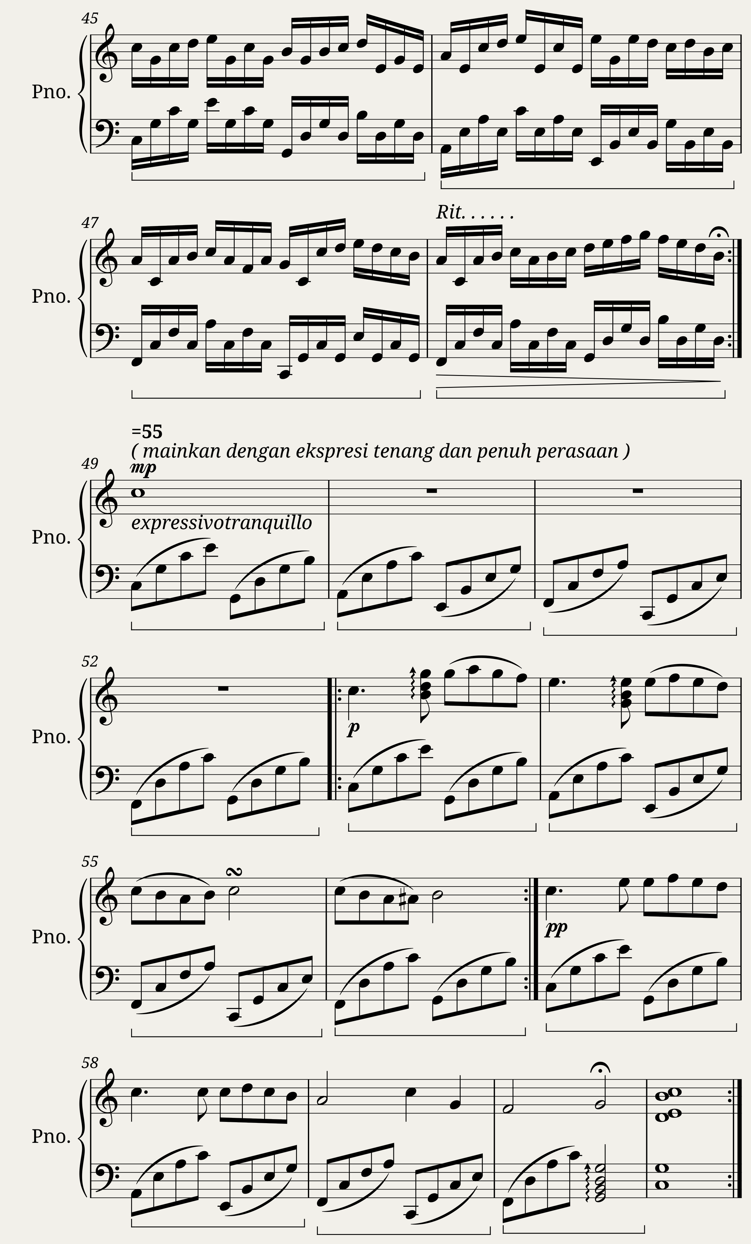 Canon In C Major for Piano Arr. Mrandidimas — 3/3